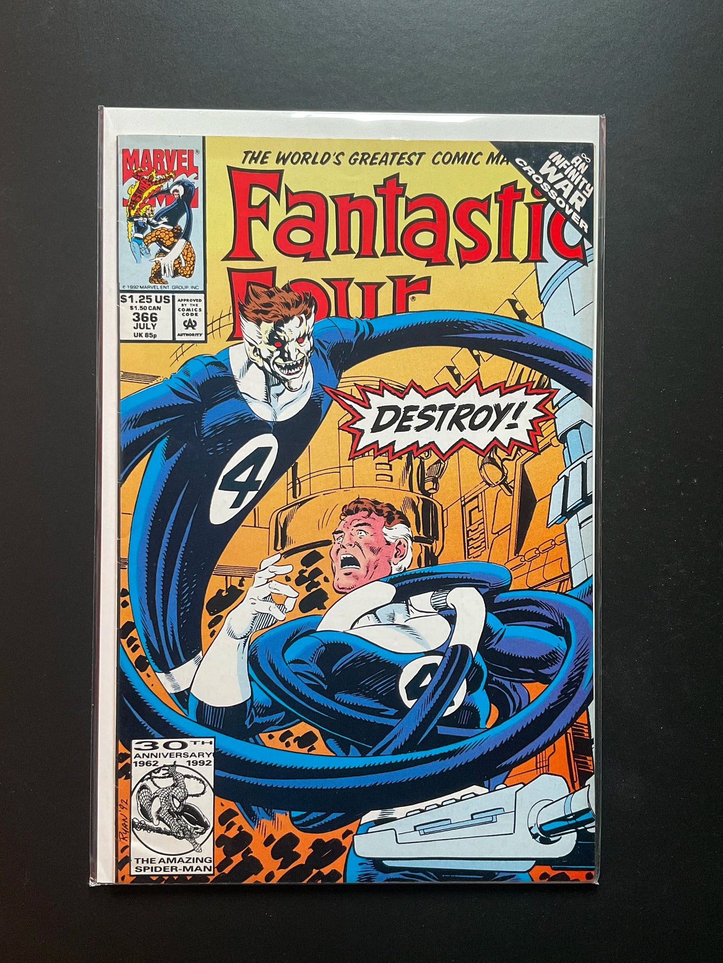 Fantastic Four 366 Marvel Comics July 1992 Infinity War Crossover