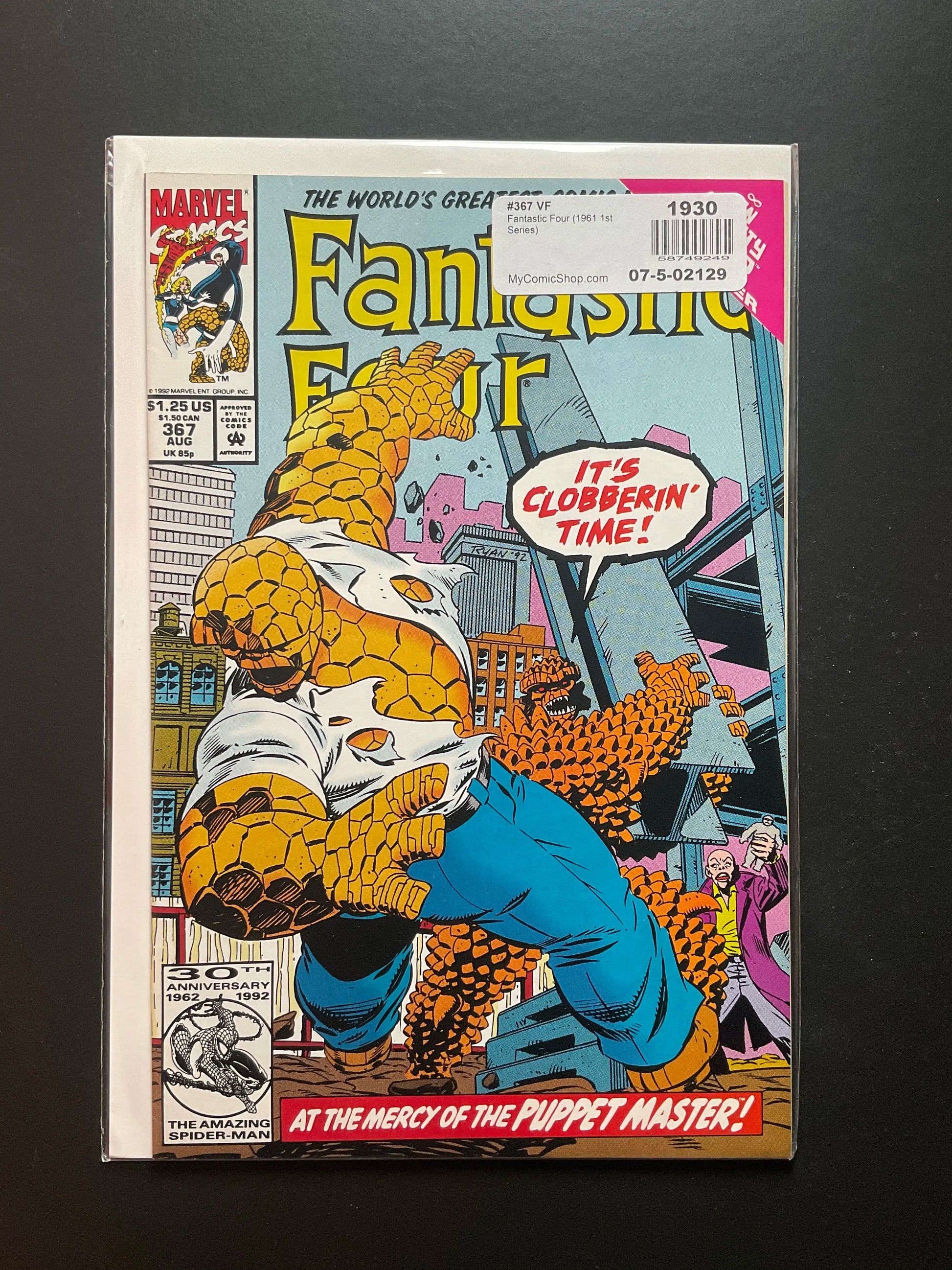 Fantastic Four 367 Marvel Comics 1992 The Thing Puppet Master