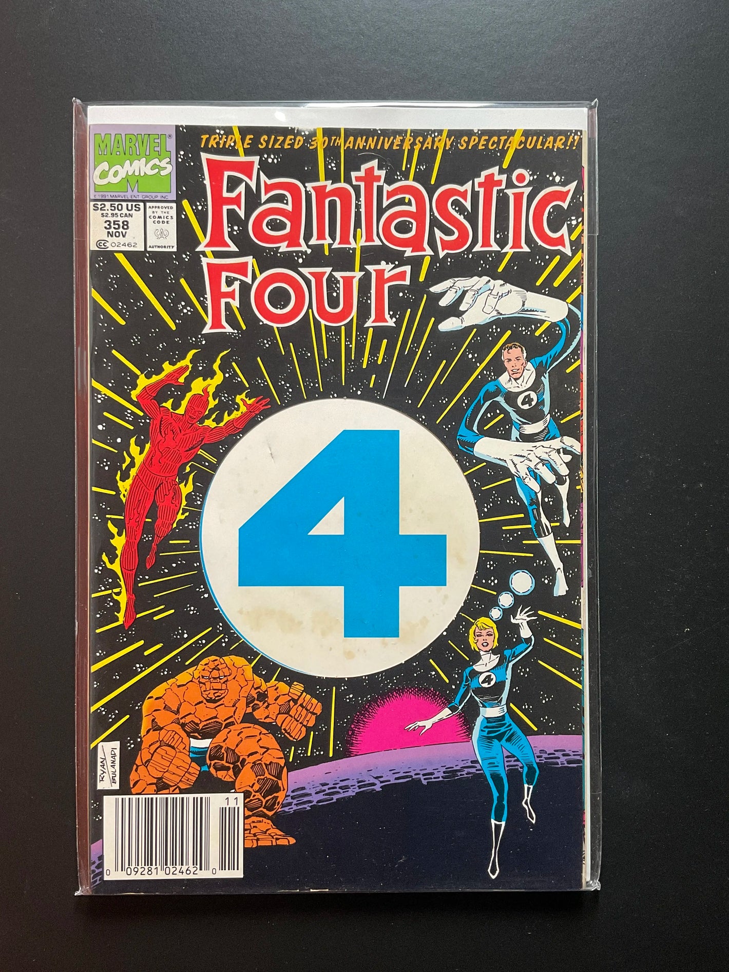 Fantastic Four 358 Marvel Comics Nov 1991 Triple-Sized Anniversary - B