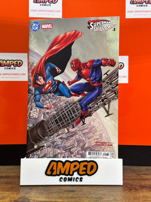 DC MARVEL SUPERMAN SPIDER-MAN #1 (ONE SHOT) CVR S RAFA SANDOVAL CARD STOCK VAR