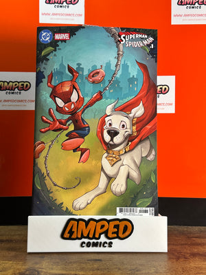 DC MARVEL SUPERMAN SPIDER-MAN #1 CVR W CHRISSIE ZULLO KRYPTO & SPIDER-HAM VAR