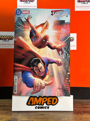 DC MARVEL SUPERMAN SPIDER-MAN #1 (ONE SHOT) CVR C RAFAEL ALBUQUERQUE CARD STOCK 