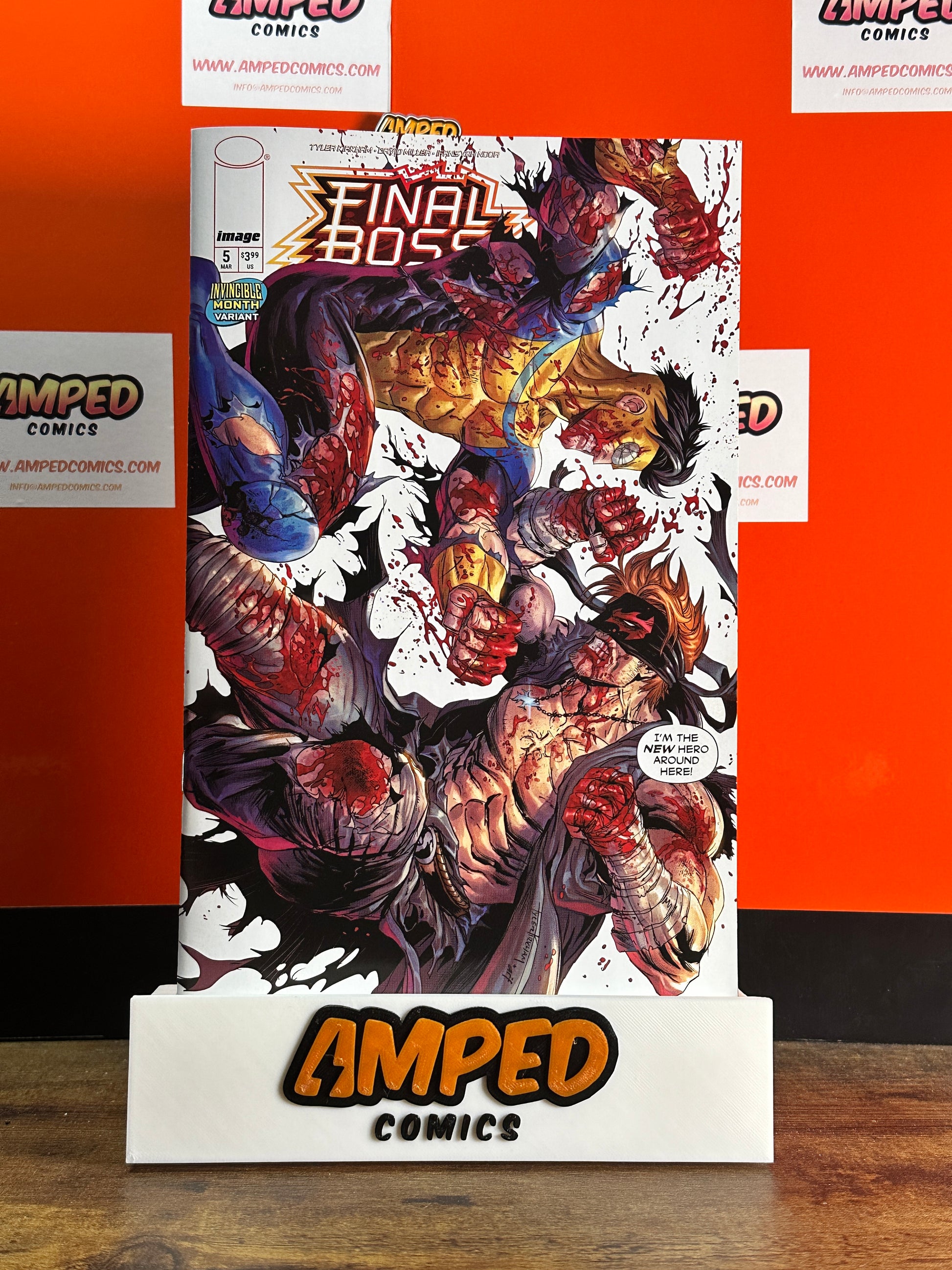 FINAL BOSS #5 CVR G TYLER KIRKHAM INVINCIBLE TEAM UP VAR 