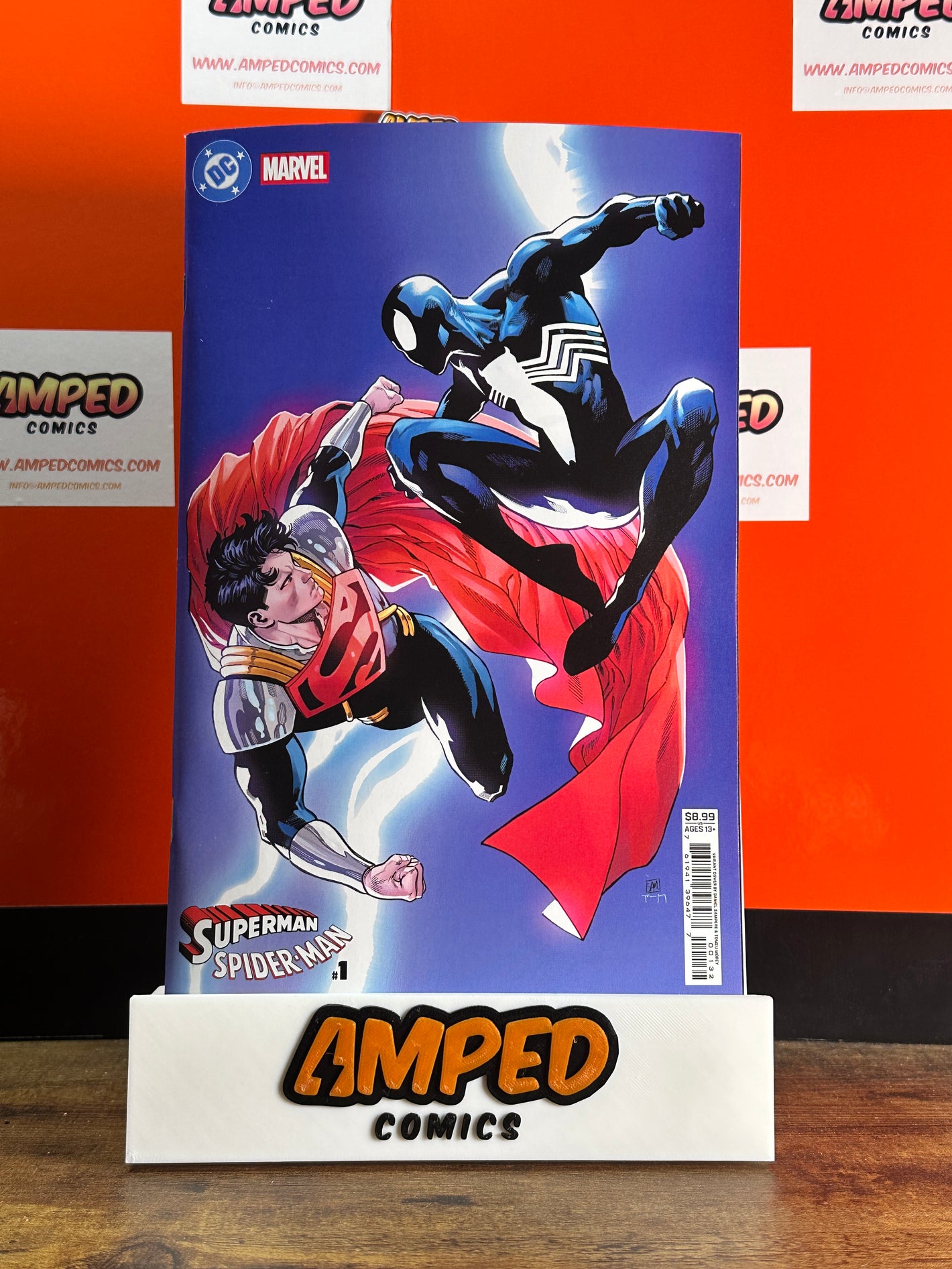 DC MARVEL SUPERMAN SPIDER-MAN 1 DANIEL SAMPERE SUPER-BOY PRIME & SPIDERMAN BLACK