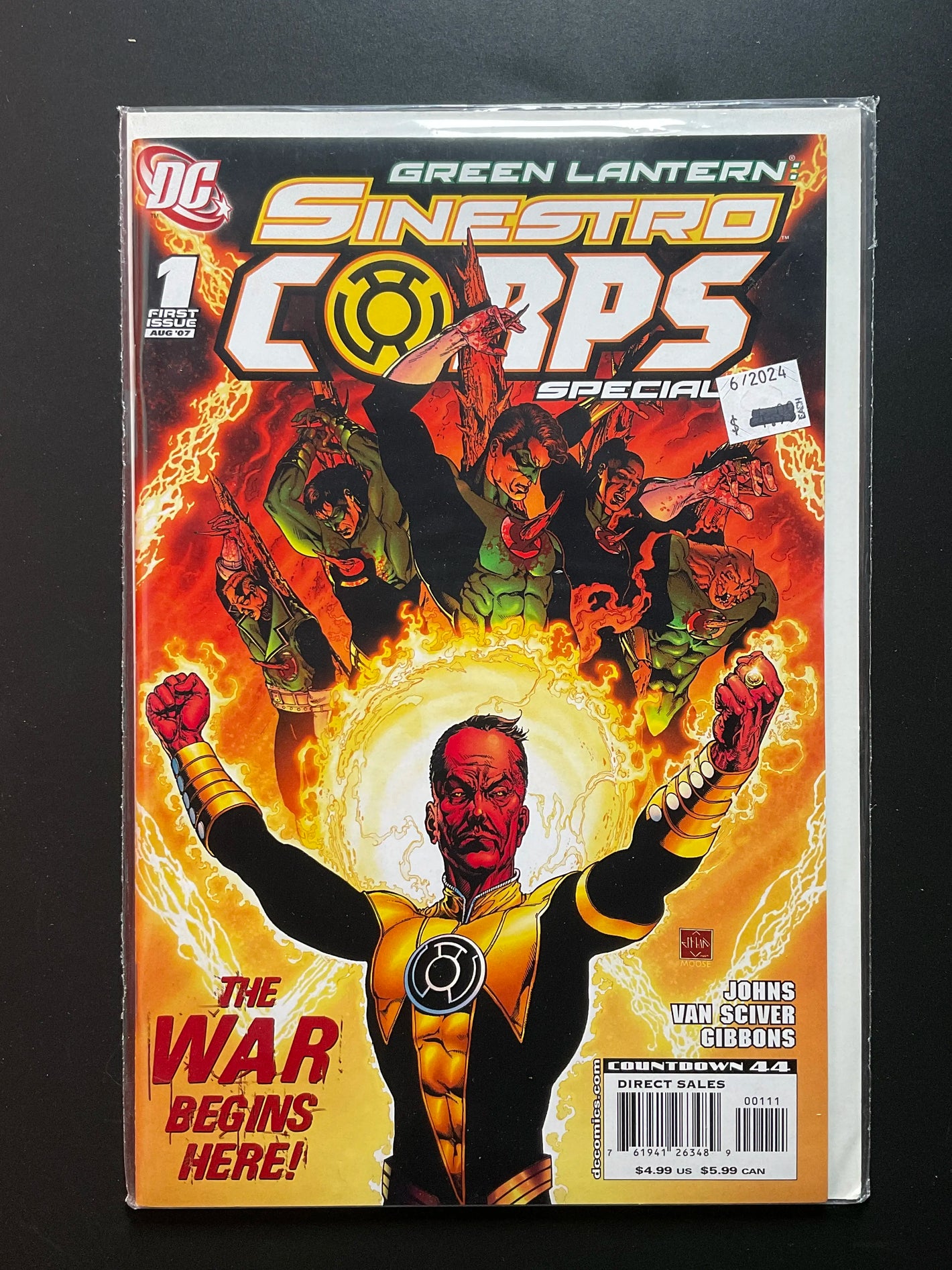 Green Lantern Sinestro Corps Special 1 DC Comics Aug 2007