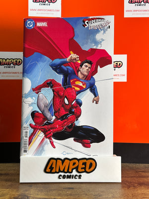 DC MARVEL SUPERMAN SPIDER-MAN #1 (ONE SHOT) CVR D CLAYTON CRAIN CARD STOCK VAR