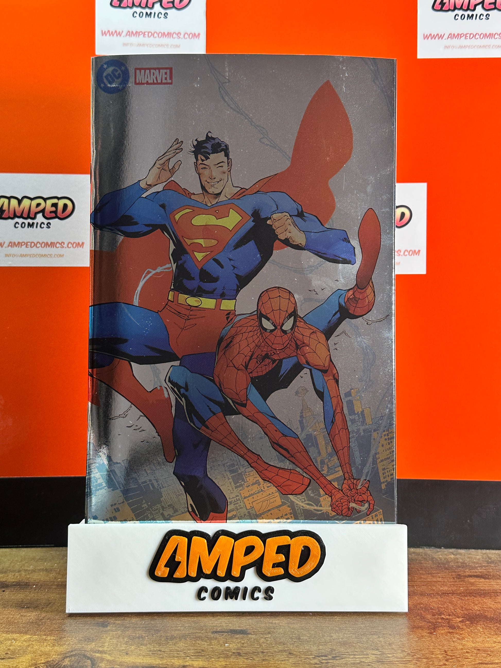 DC MARVEL SUPERMAN SPIDER-MAN #1 (ONE SHOT) CVR Y JORGE JIMENEZ FOIL VARIANT
