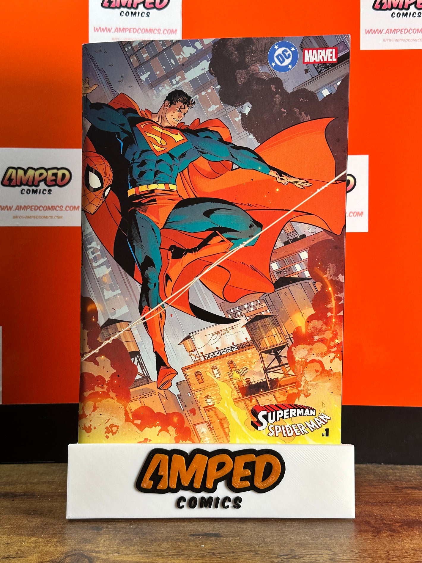 DC MARVEL SUPERMAN SPIDER-MAN #1 (ONE SHOT) CVR X JORGE JIMENEZ WRAPAROUND