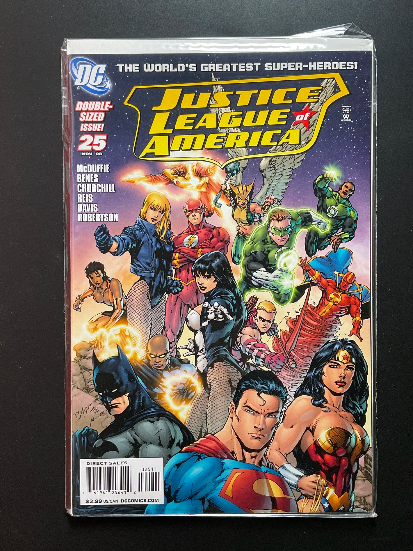 Justice League of America 25 Nov 2008 DC Comics Double-Sized Issue