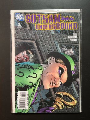 Gotham Underground 3 DC Comics Feb 2008 Riddler Cover
