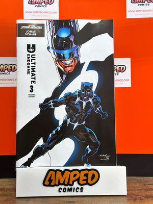 ULTIMATE ENDGAME #3 JONAS SCHARF BLACK PANTHER VARIANT