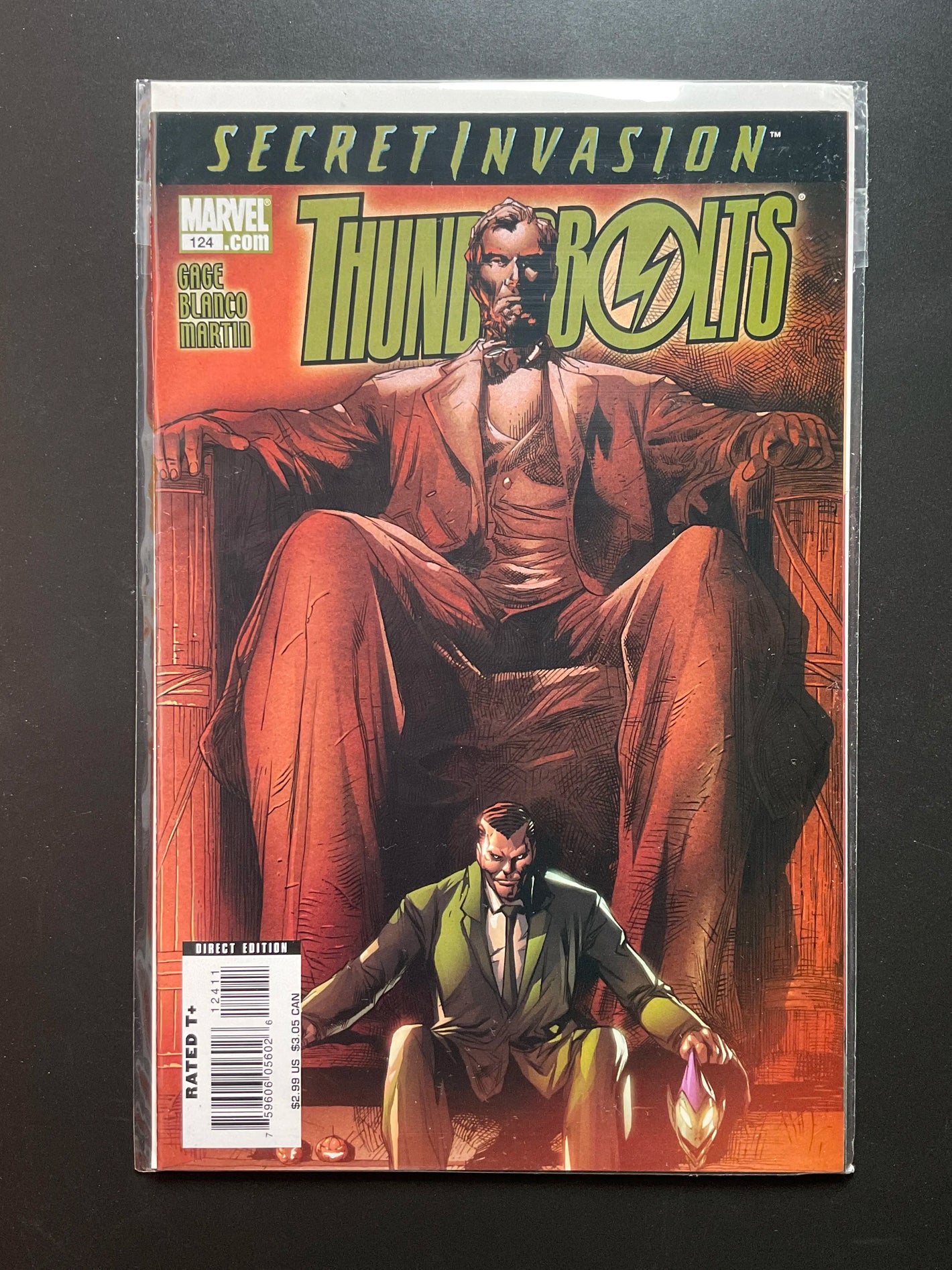 Thunderbolts 124 Secret Invasion Marvel Comics 2008