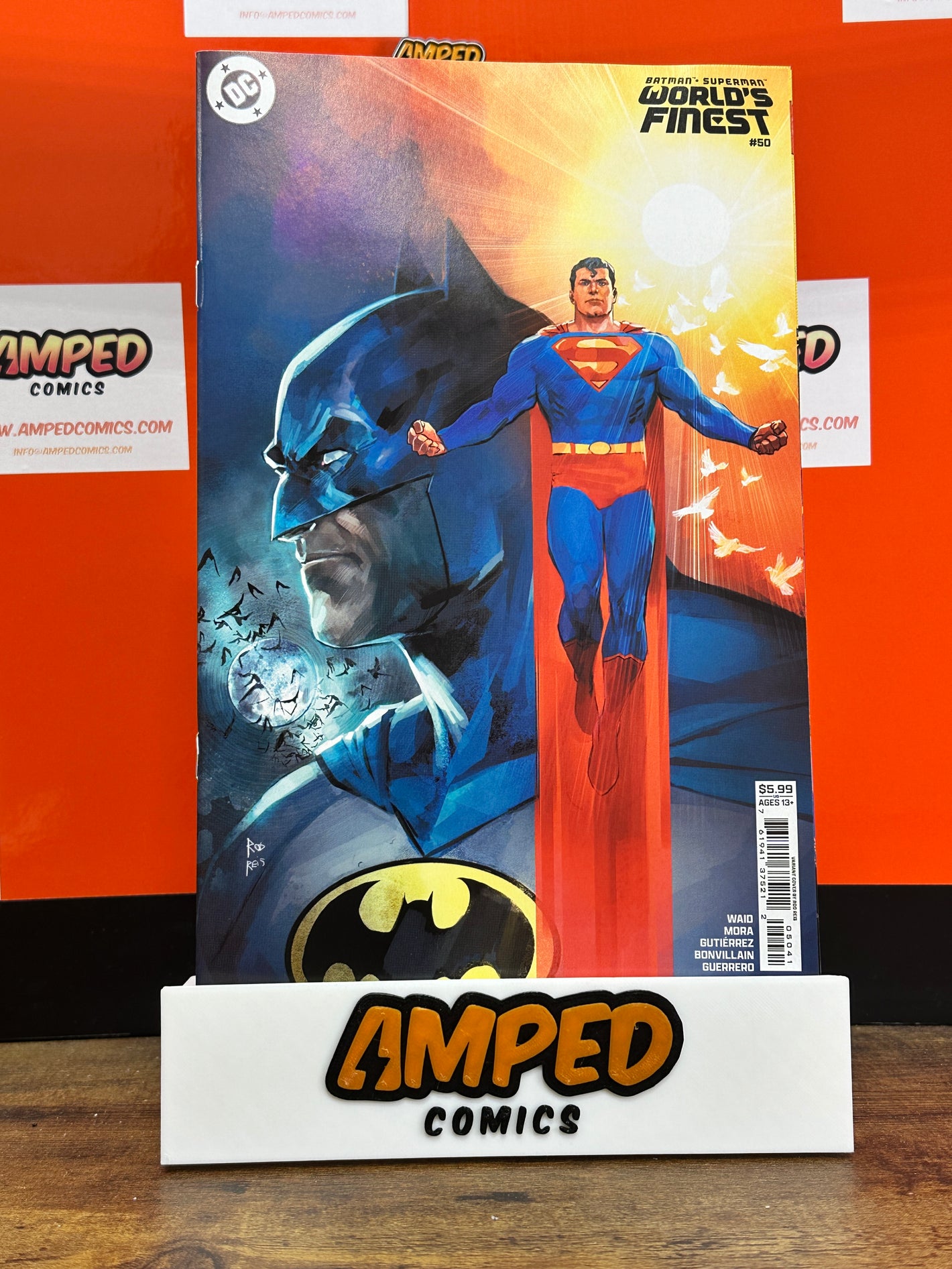 BATMAN SUPERMAN WORLDS FINEST #50 CVR D ROD REIS CARD STOCK VAR