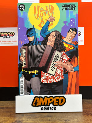 BATMAN SUPERMAN WORLDS FINEST #50 CVR G DAN MORA WEIRD AL YANKOVIC CAMEO