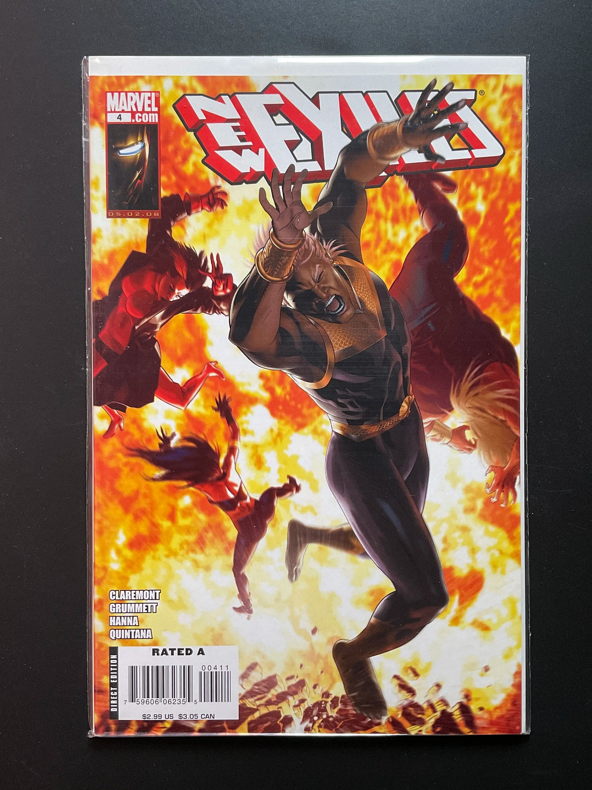 New Exiles 4 Marvel Comics 2008 Claremont Grummett Cover