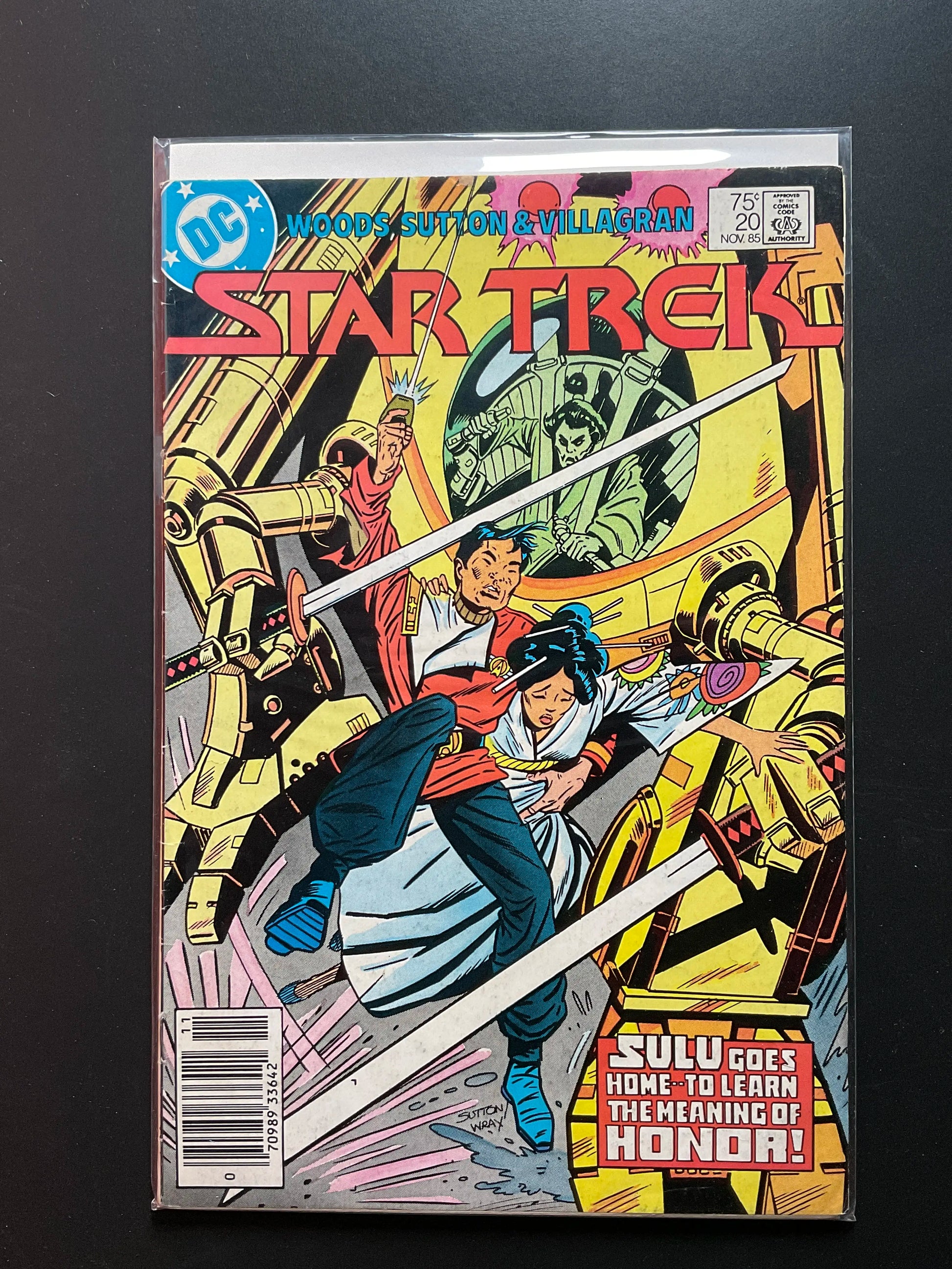 Star Trek 20 DC Comics Nov 1985 Sulu Key Storyline