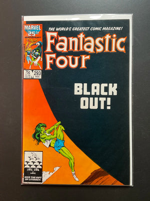 Fantastic Four 293 Marvel Comics August 1986 She-Hulk Cover