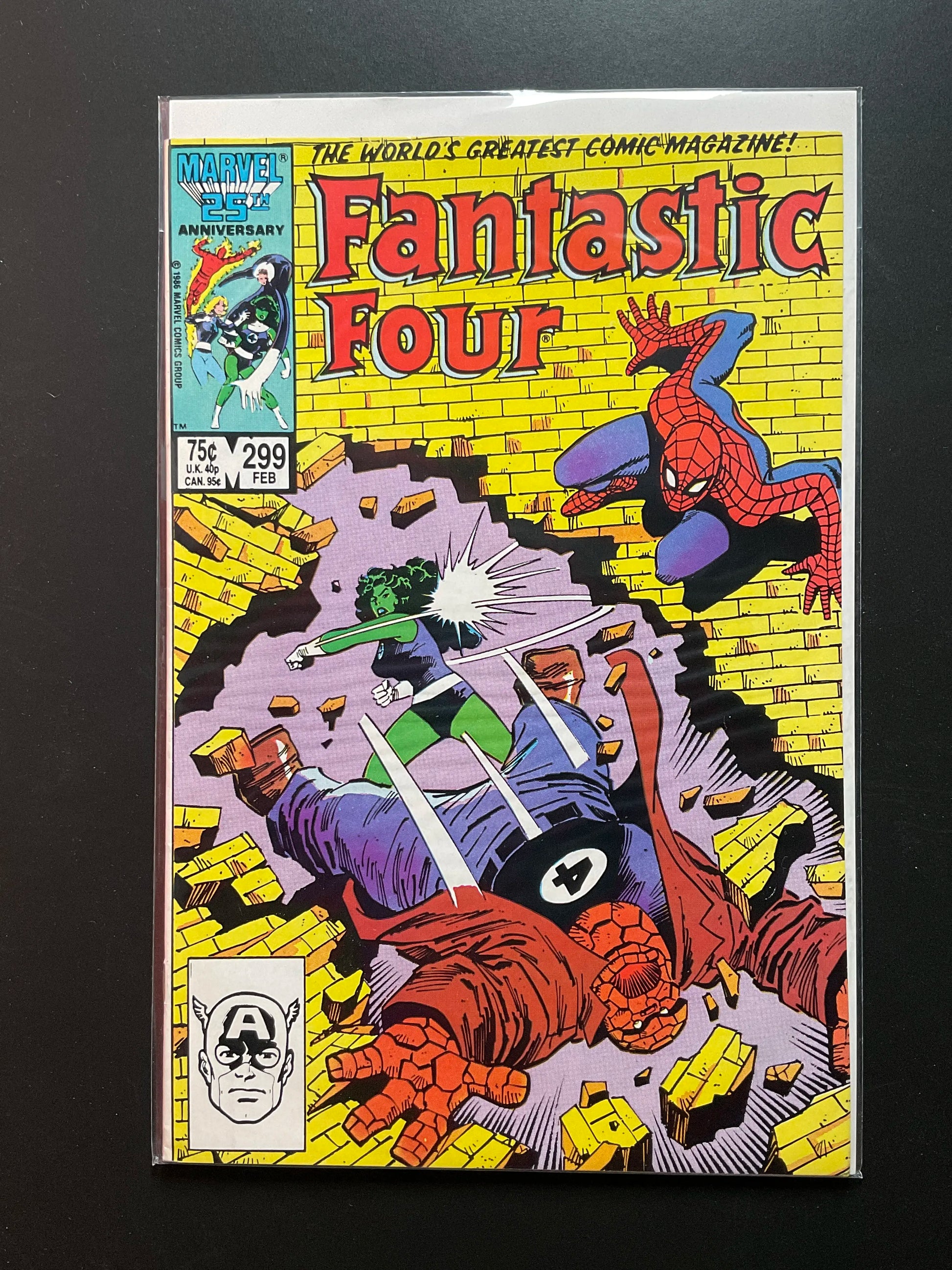 Fantastic Four 299 Marvel Comics February 1987 Spider-Man Appearance