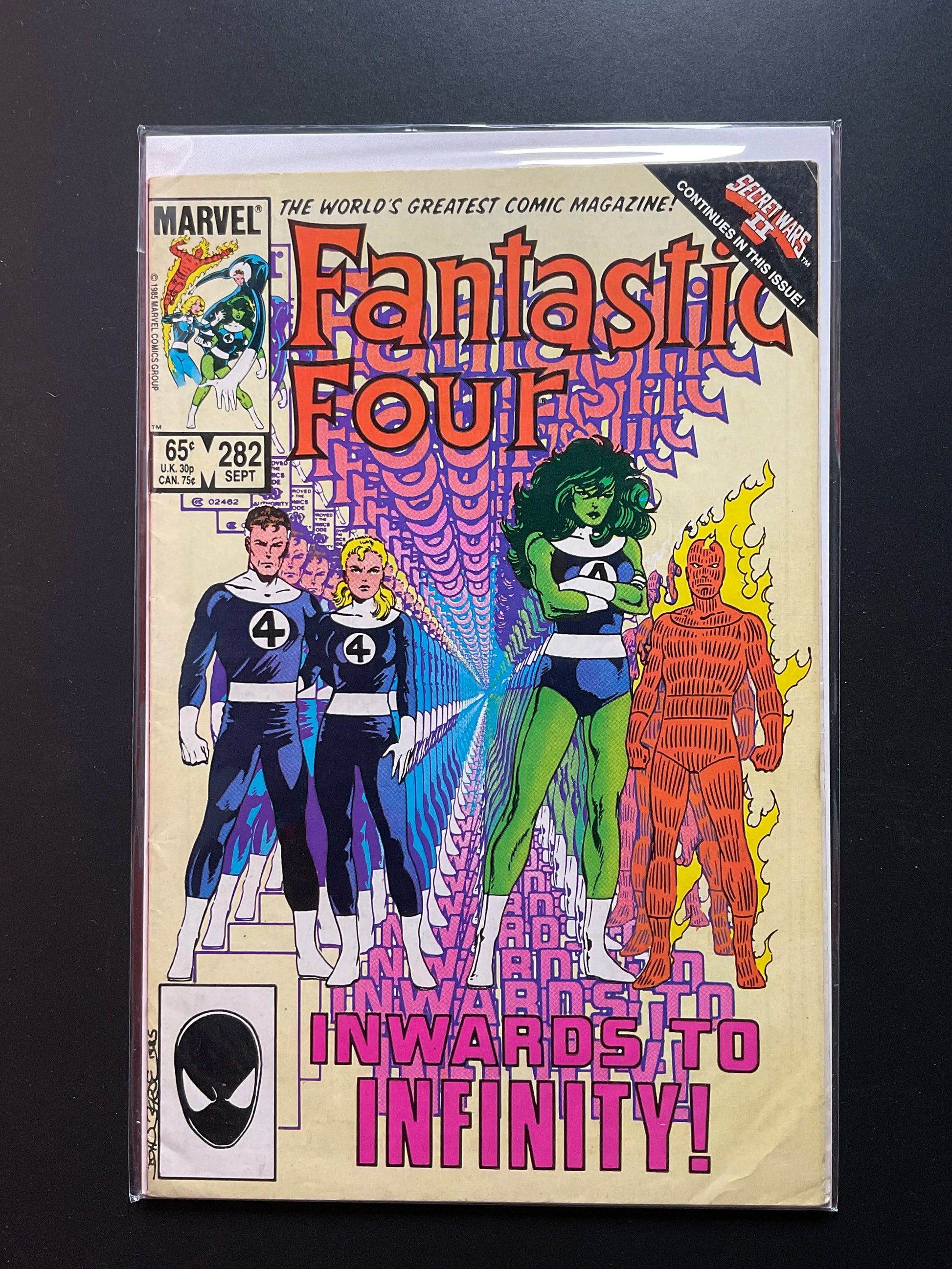Fantastic Four 282 Marvel Comics Sept 1985 She-Hulk Appearance - B