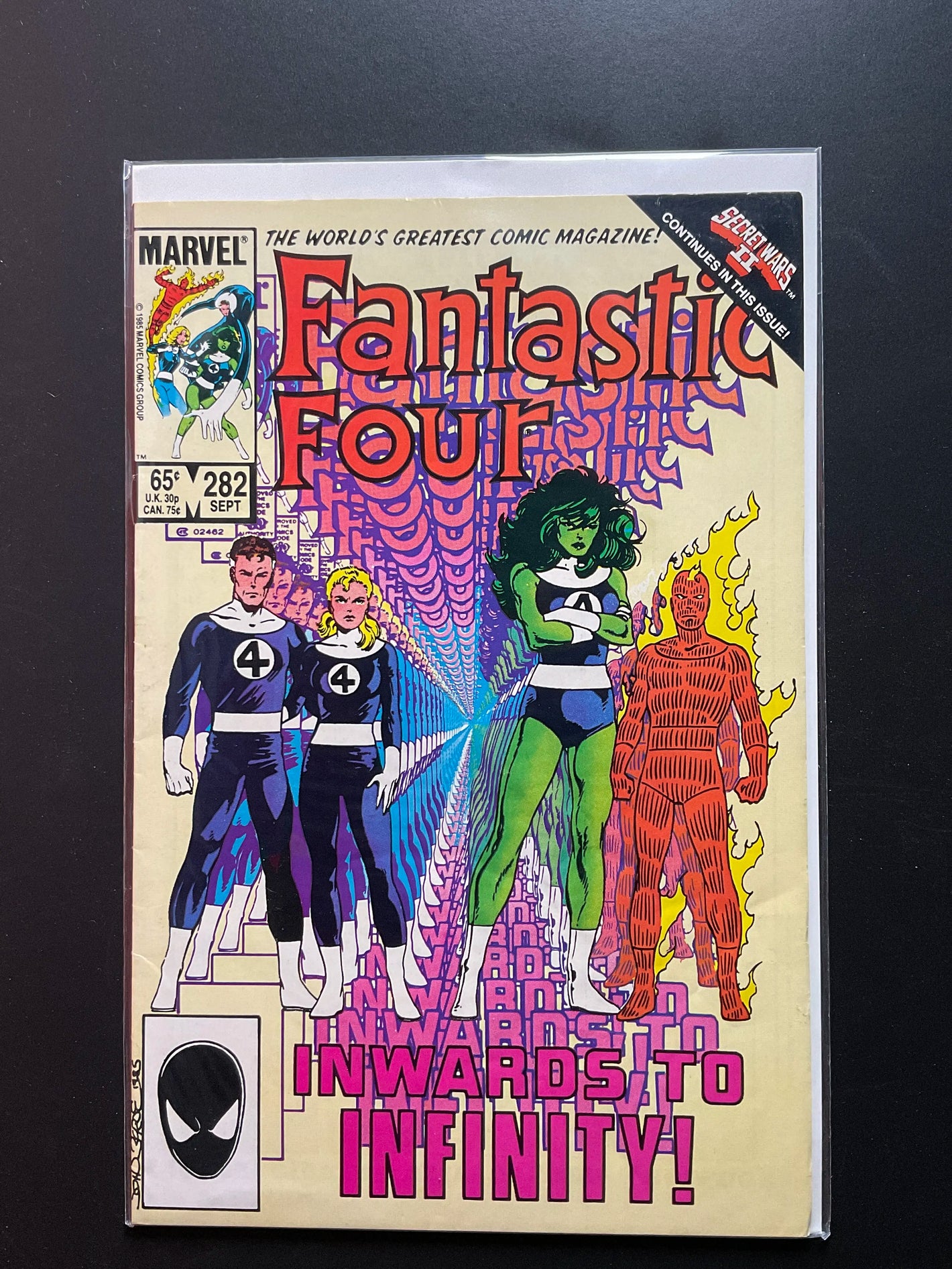 Fantastic Four 282 Marvel Comics September 1985 Secret Wars II Tie-In - C