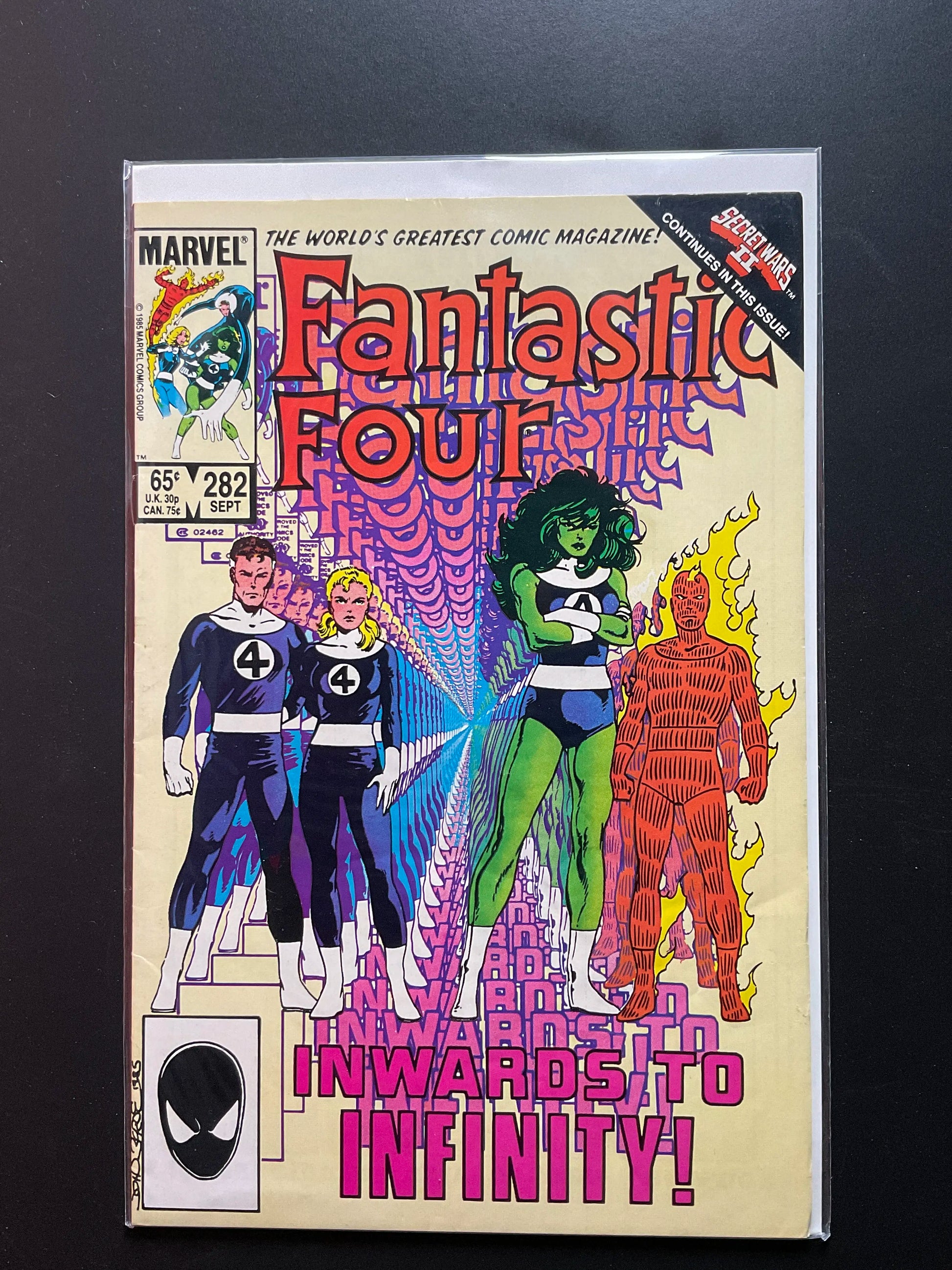 Fantastic Four 282 Marvel Comics September 1985 Secret Wars II Tie-In - C