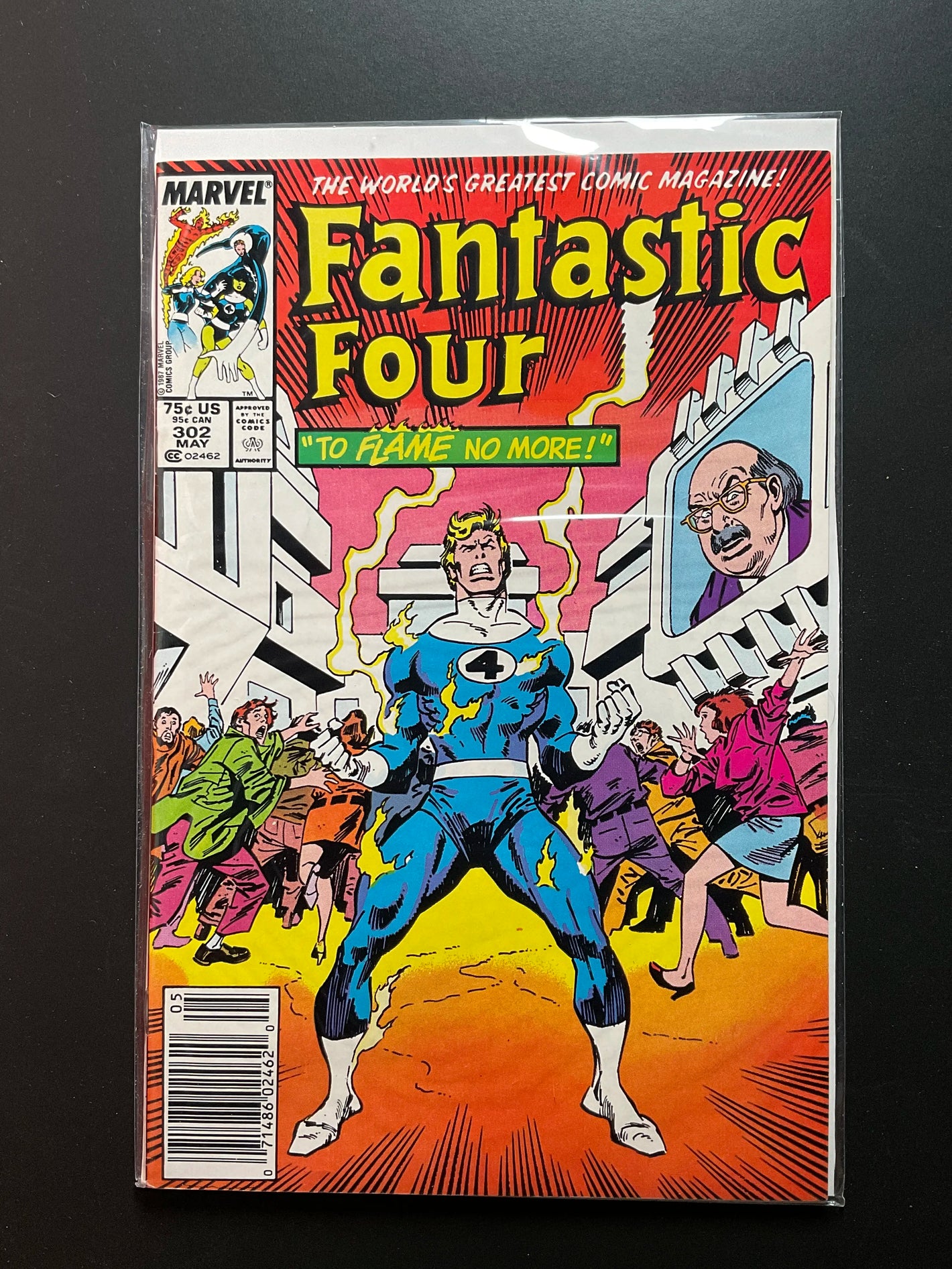 Fantastic Four 302 Marvel Comics May 1987 To Flame No More
