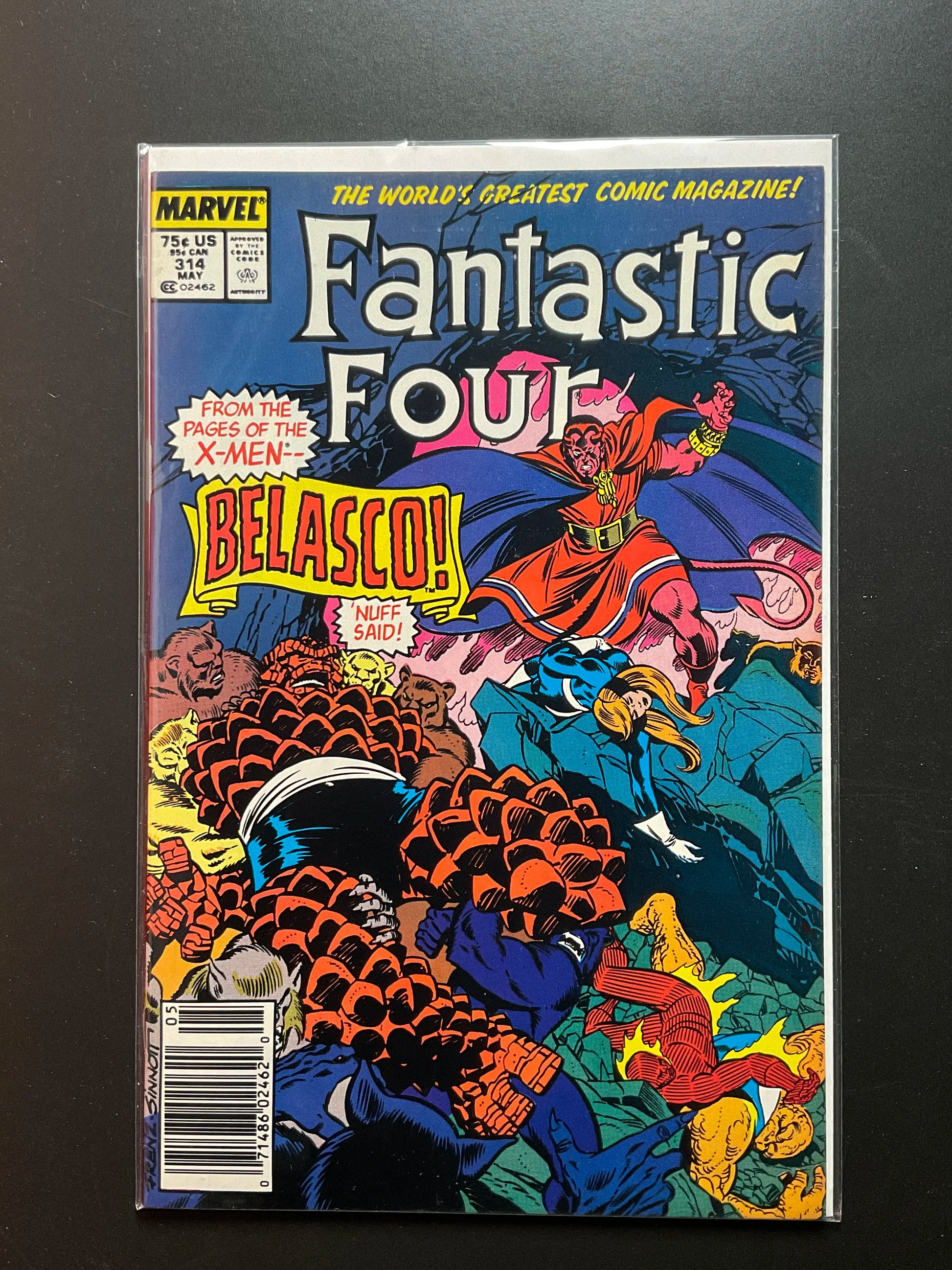 Fantastic Four 314 Marvel Comics May 1988 Belasco Appearance - A