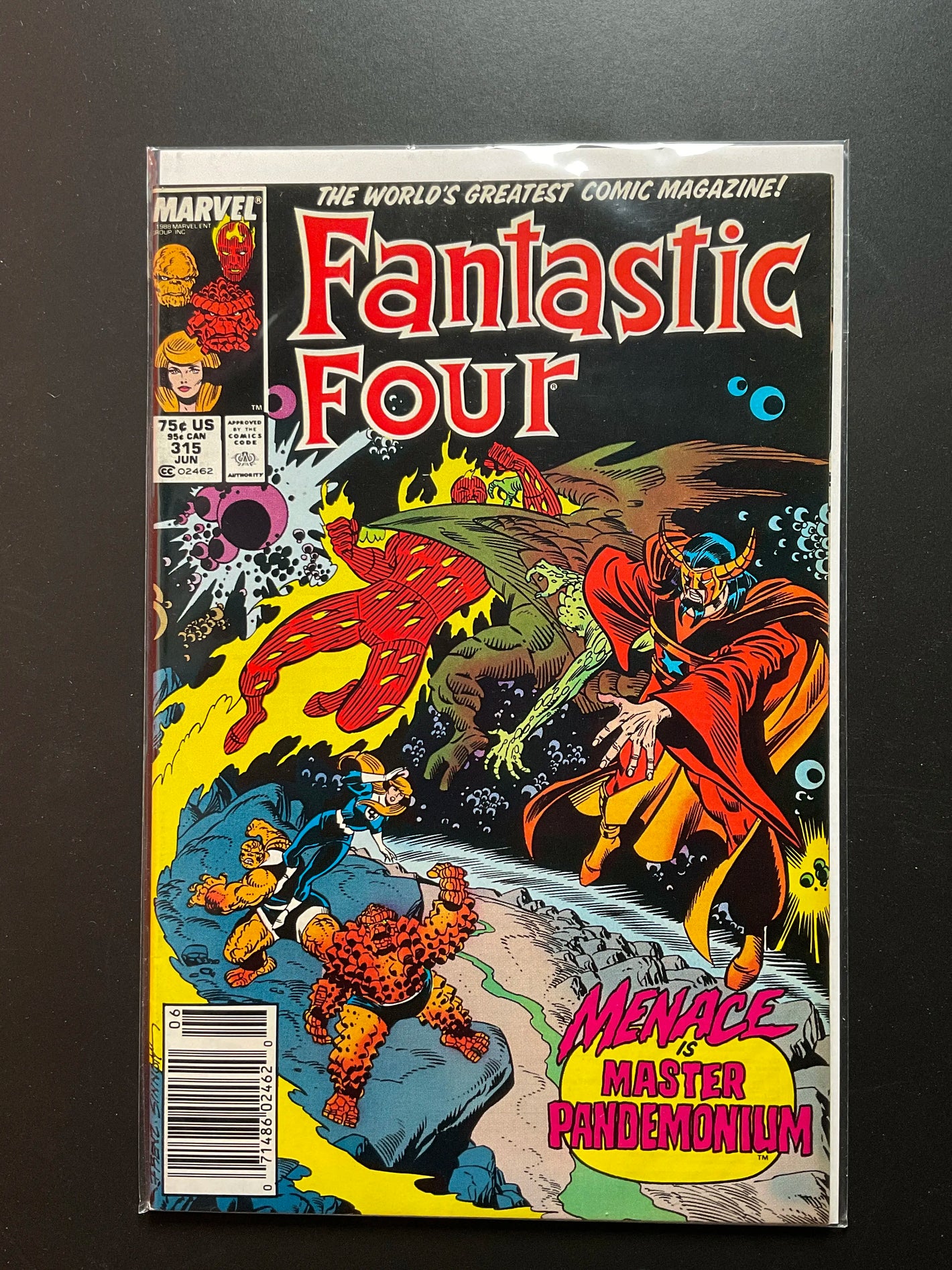 Fantastic Four 315 Marvel Comics June 1988 Master Pandemonium