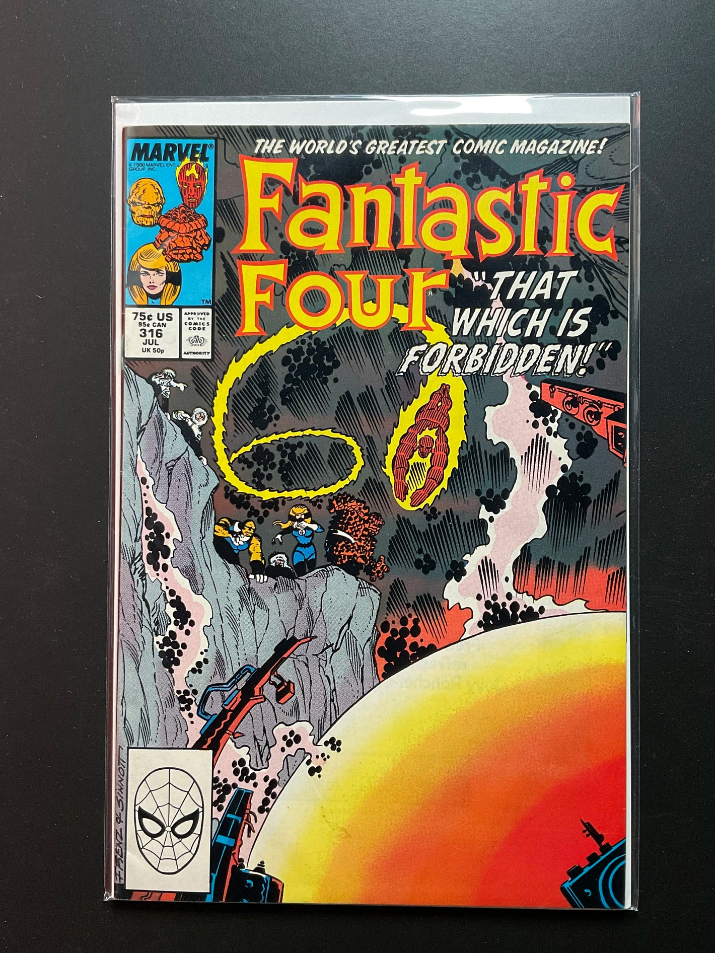 Fantastic Four 316 Marvel Comics 1988 That Which Is Forbidden - B