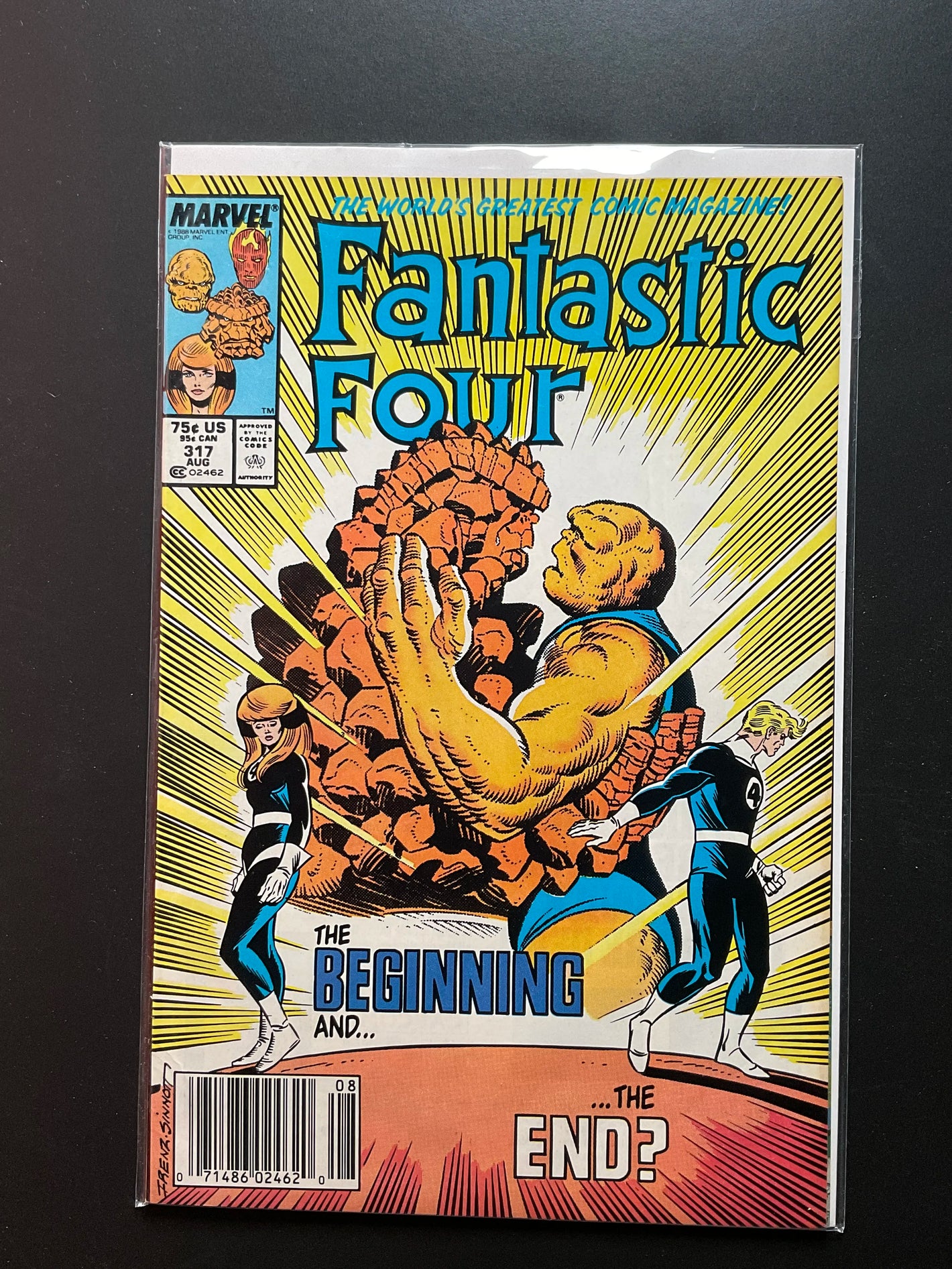 Fantastic Four 317 Marvel Comics August 1988