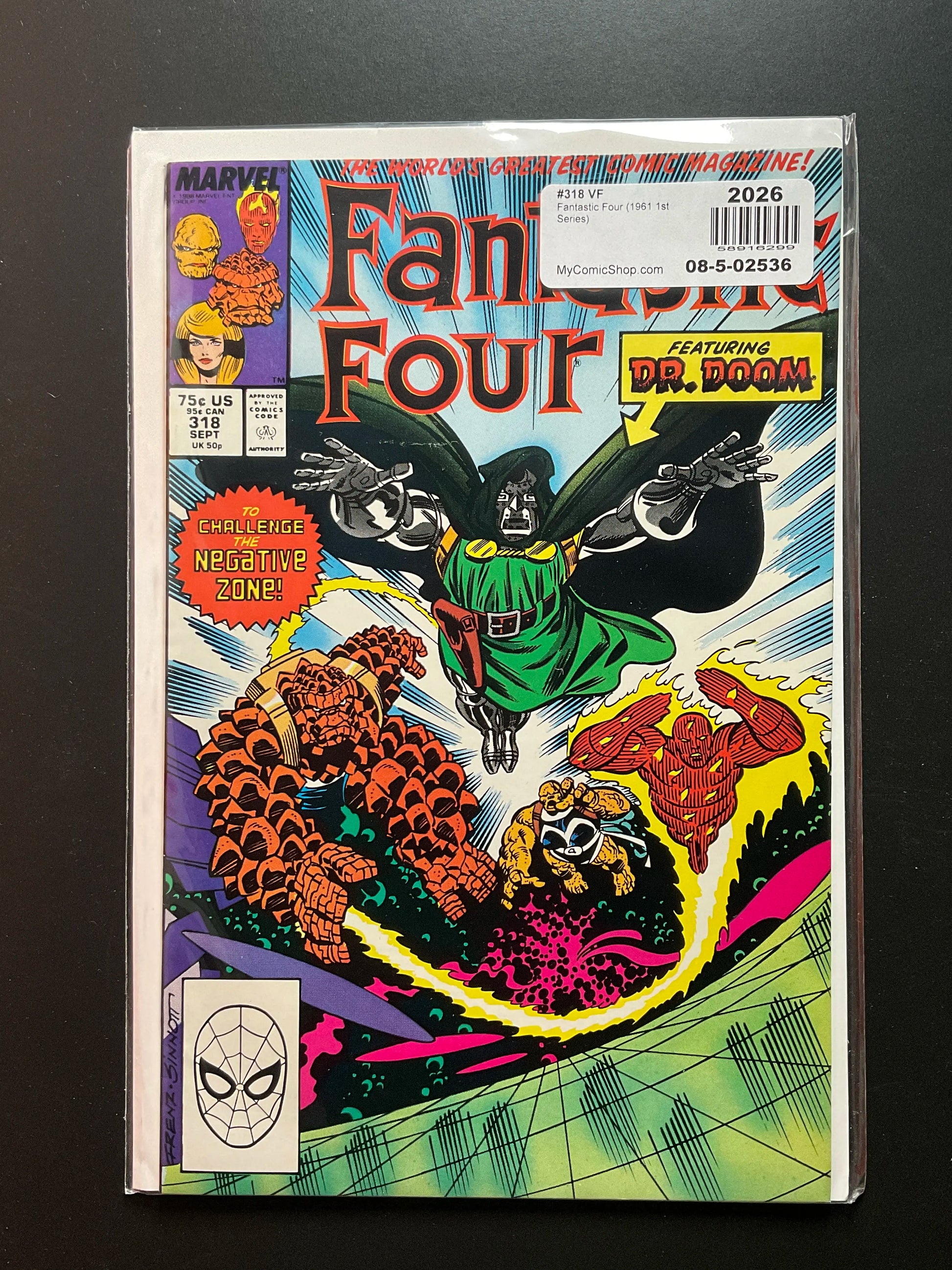 Fantastic Four 318 Marvel Comics 1988 Featuring Dr. Doom