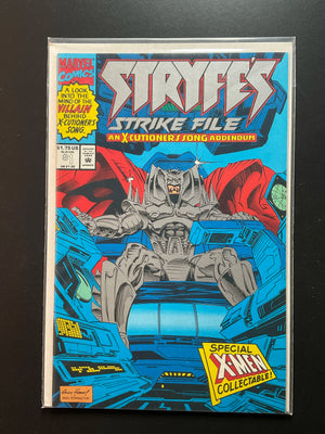 Stryfes Strike File 1 Marvel Comics 1993 Special X-Men Collectible