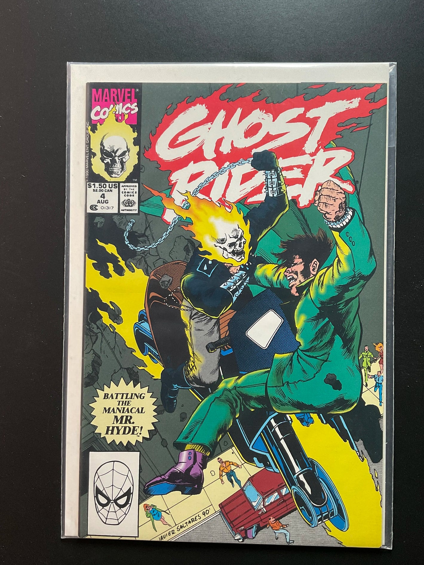 Ghost Rider 5 Marvel Comics August 1990 Battling Mr. Hyde