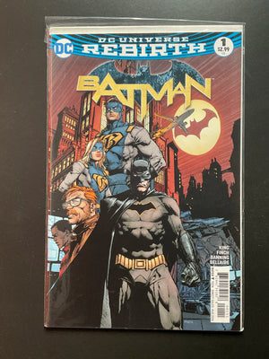 Batman 1 DC Universe Rebirth 2016 by King, Finch, Banning