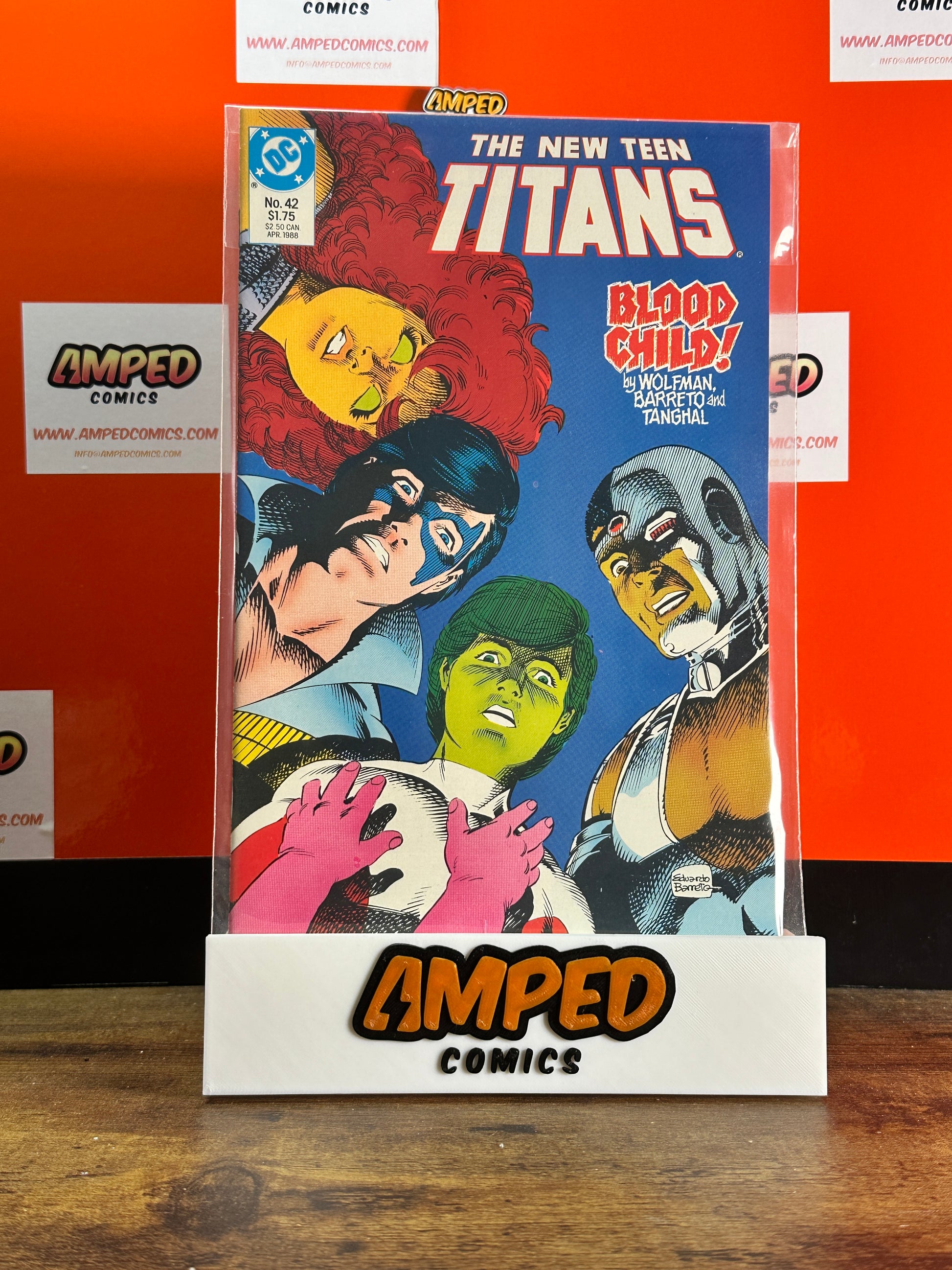 The New Teen Titans 42 DC Comics 1988 Wolfman Barreto Tanghal