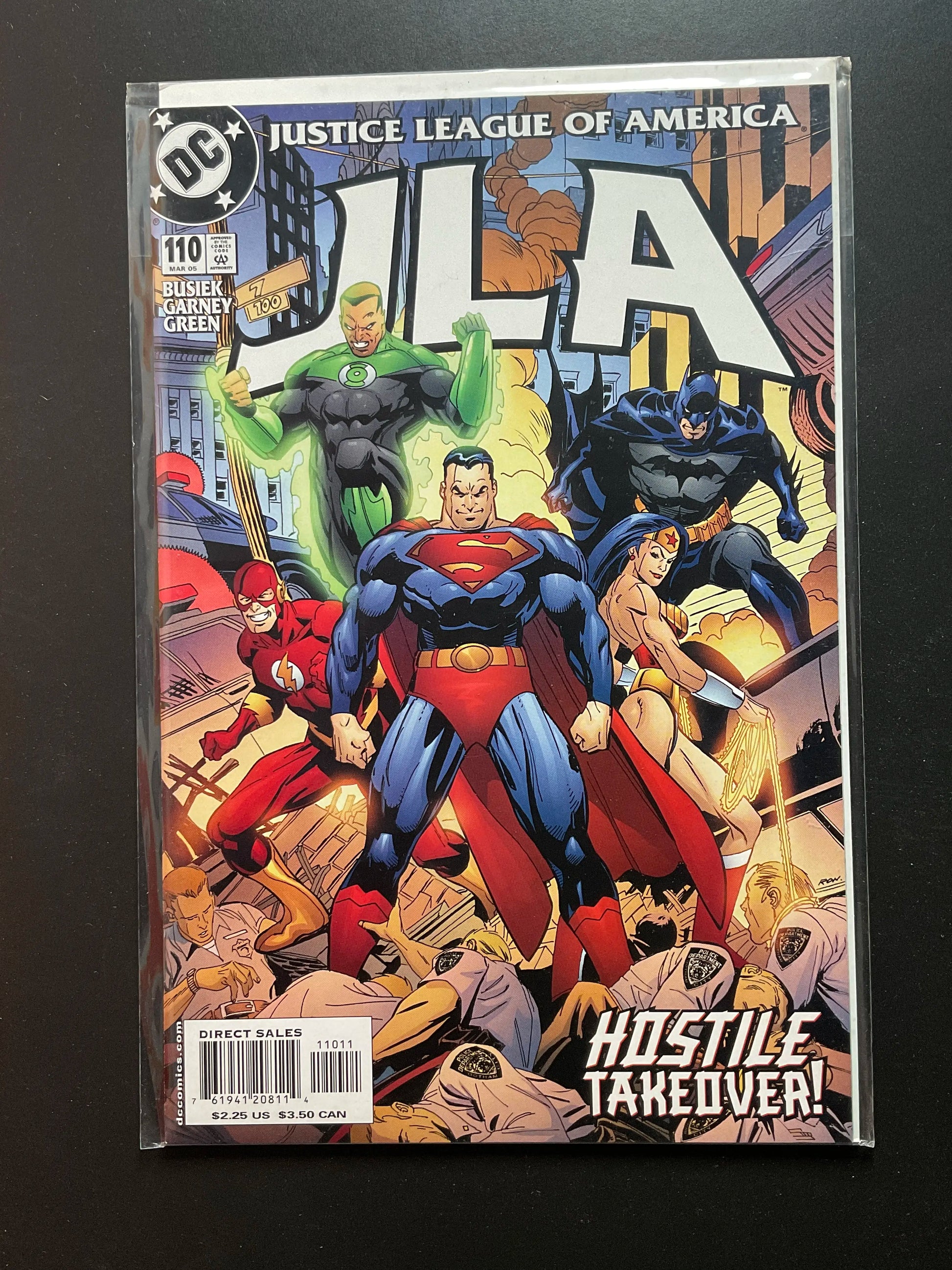 JLA 110 DC Comics March 2005 Hostile Takeover