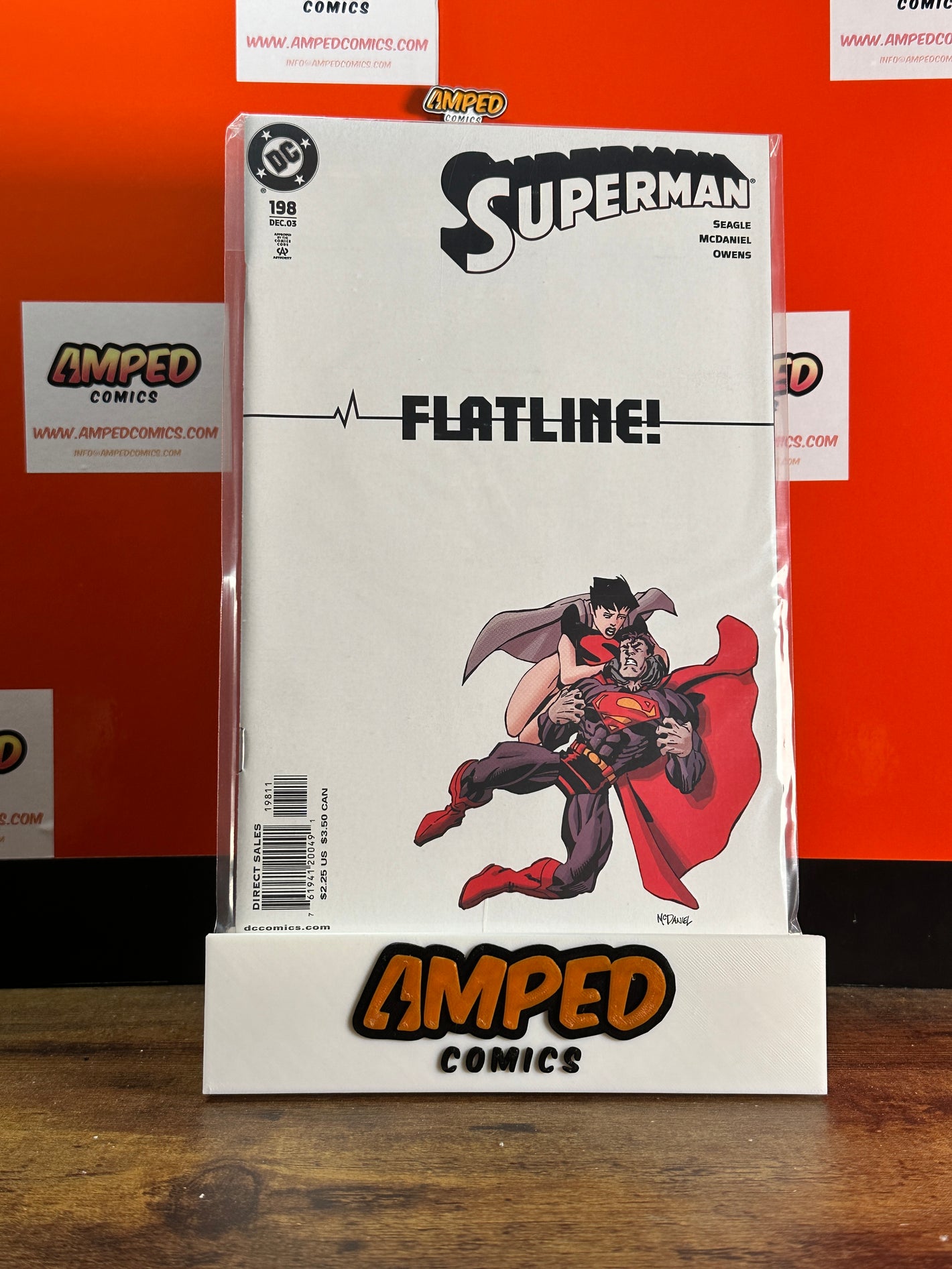 Superman 198 DC Comics Dec 2003 Flatline Cover