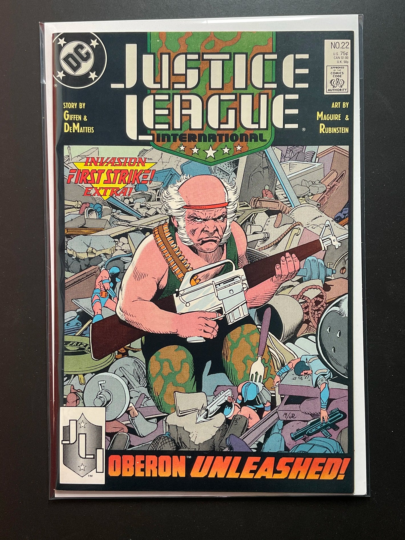 Justice League International 22 DC Comics 1988 Oberon Unleashed