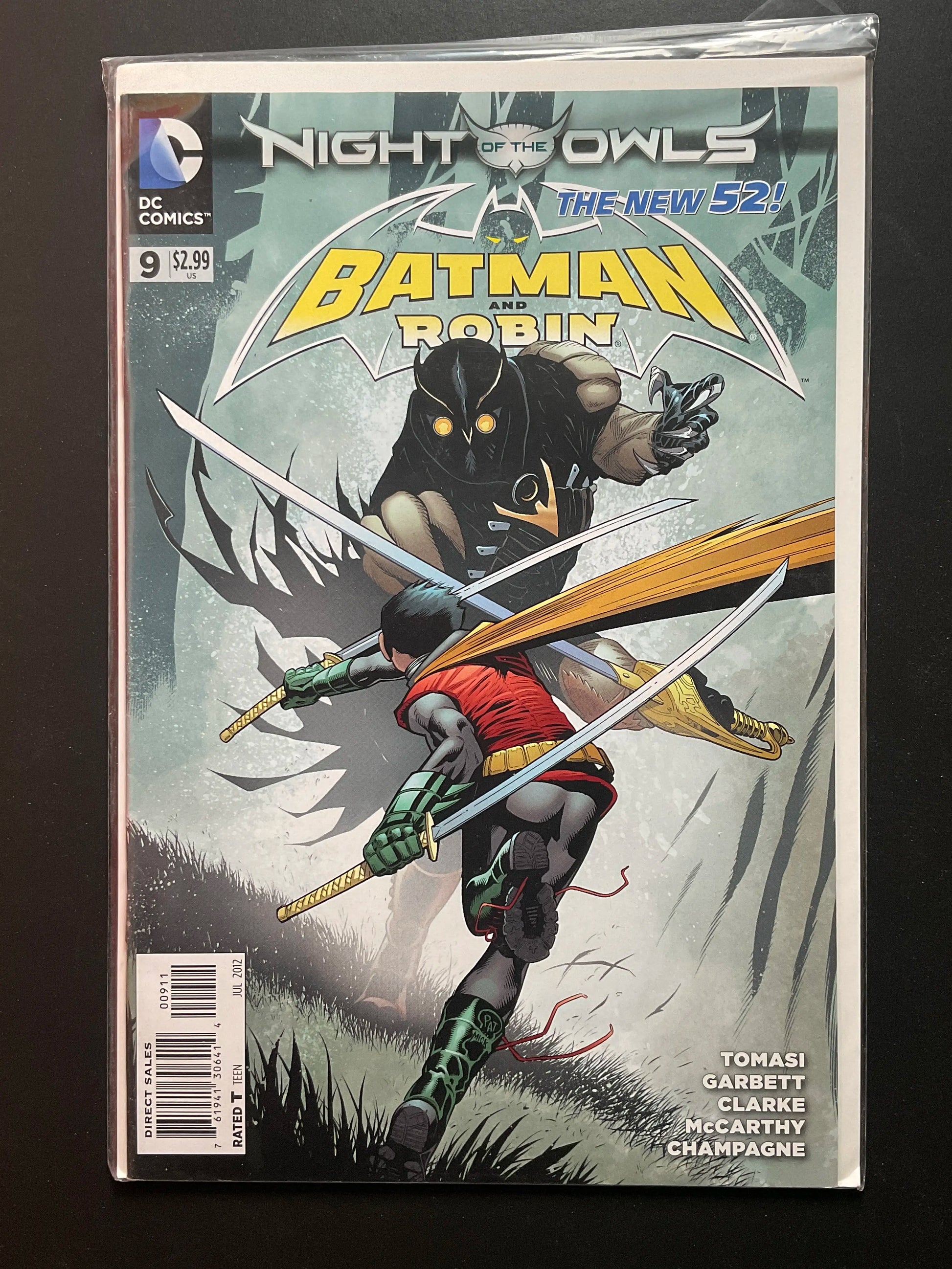 Batman and Robin 9 DC Comics Night of the Owls (2012)