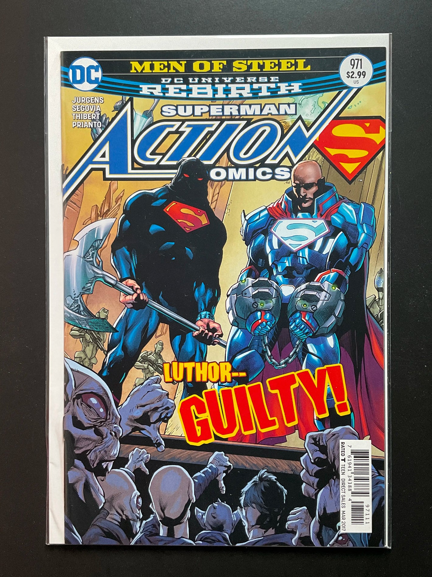 Action Comics 971 DC Rebirth Superman Luthor Guilty Cover