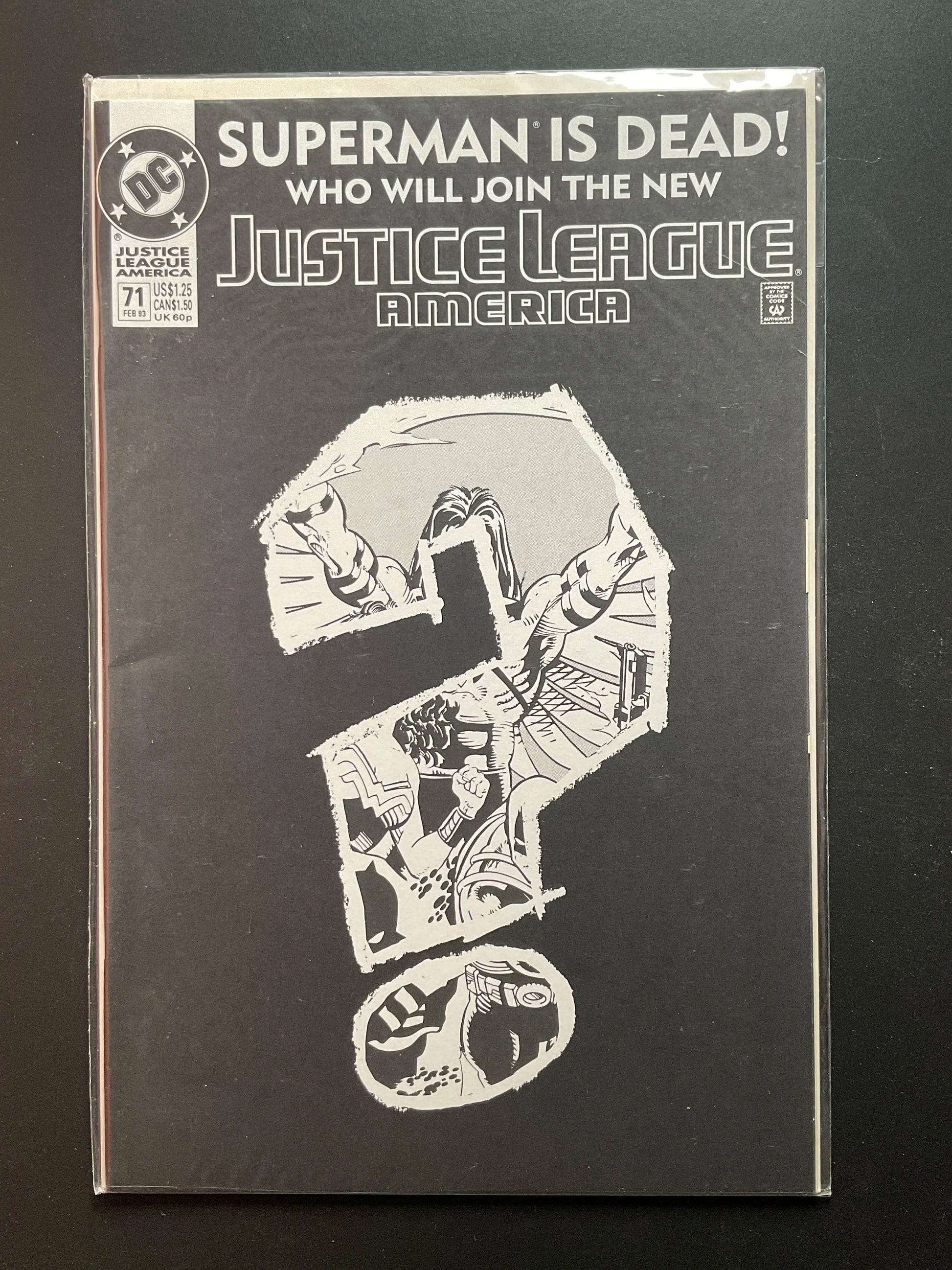 Justice League America 71 DC Comics Feb 1993 Superman Is Dead