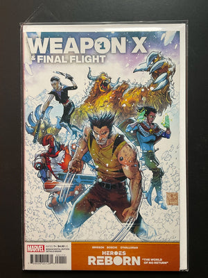 Weapon X Final Flight 1 Marvel Heroes Reborn 2021