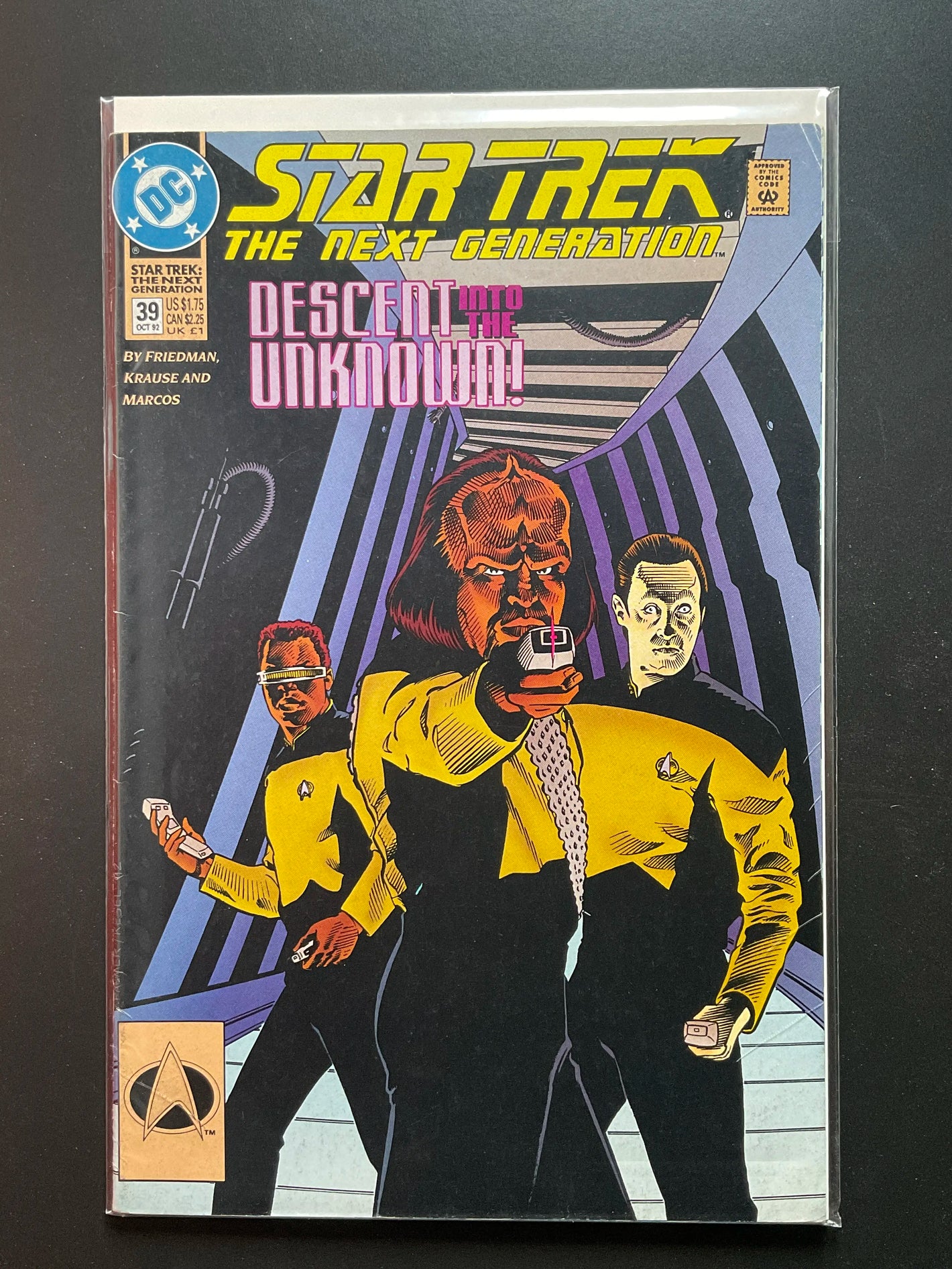 Star Trek The Next Generation 39 DC Comics Oct 1992