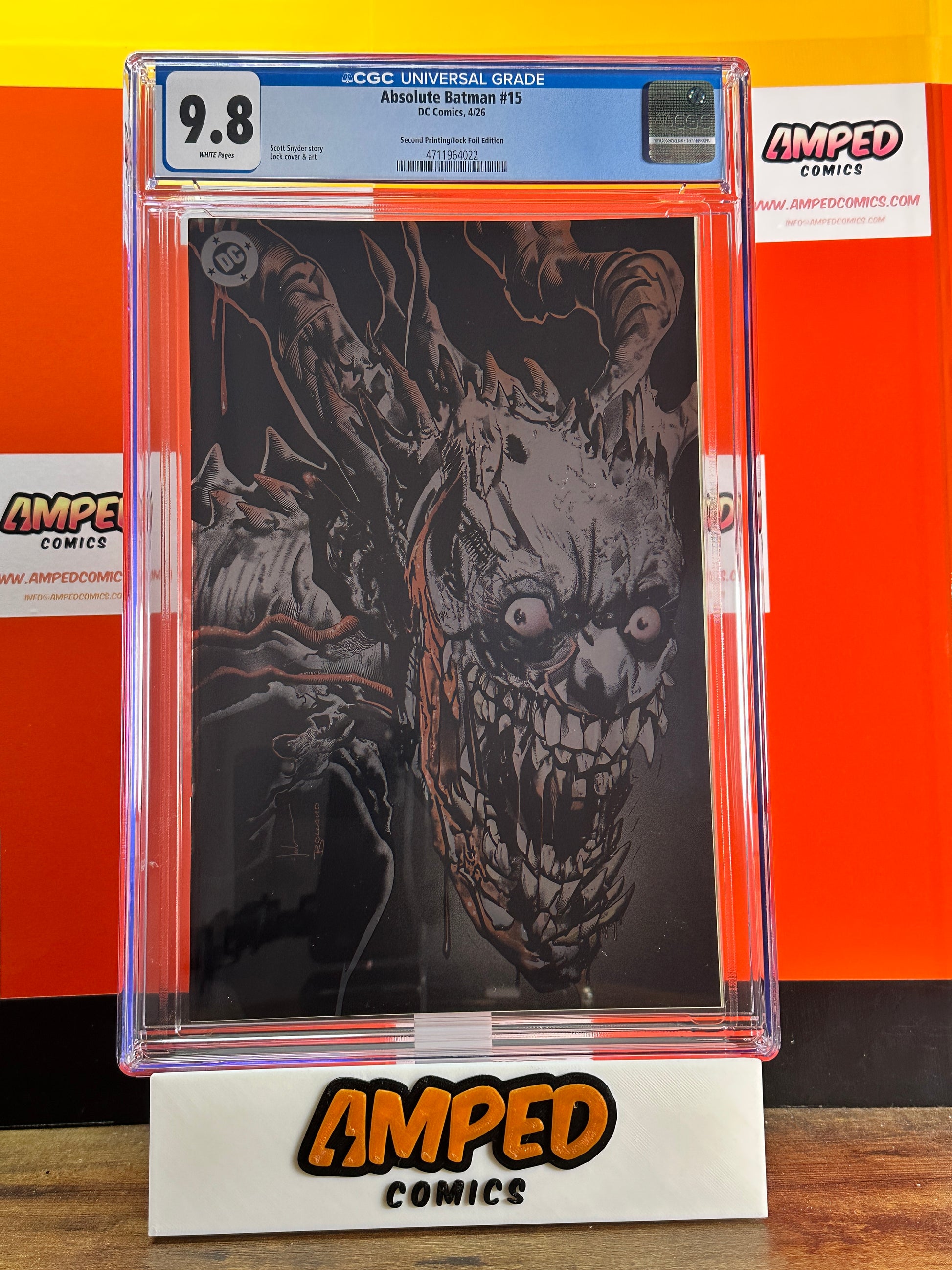 Absolute Batman #15 2nd print Jock Foil variant CGC 9.8