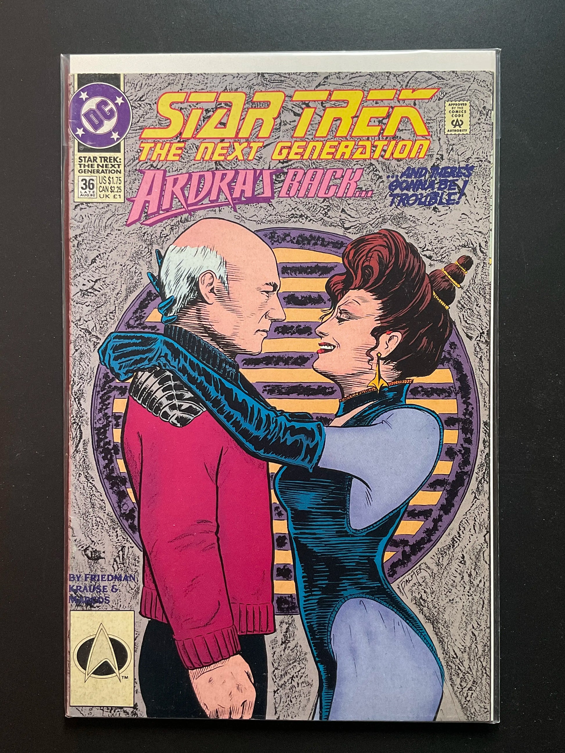 Star Trek The Next Generation 36 DC Comics 1992 Ardras Back