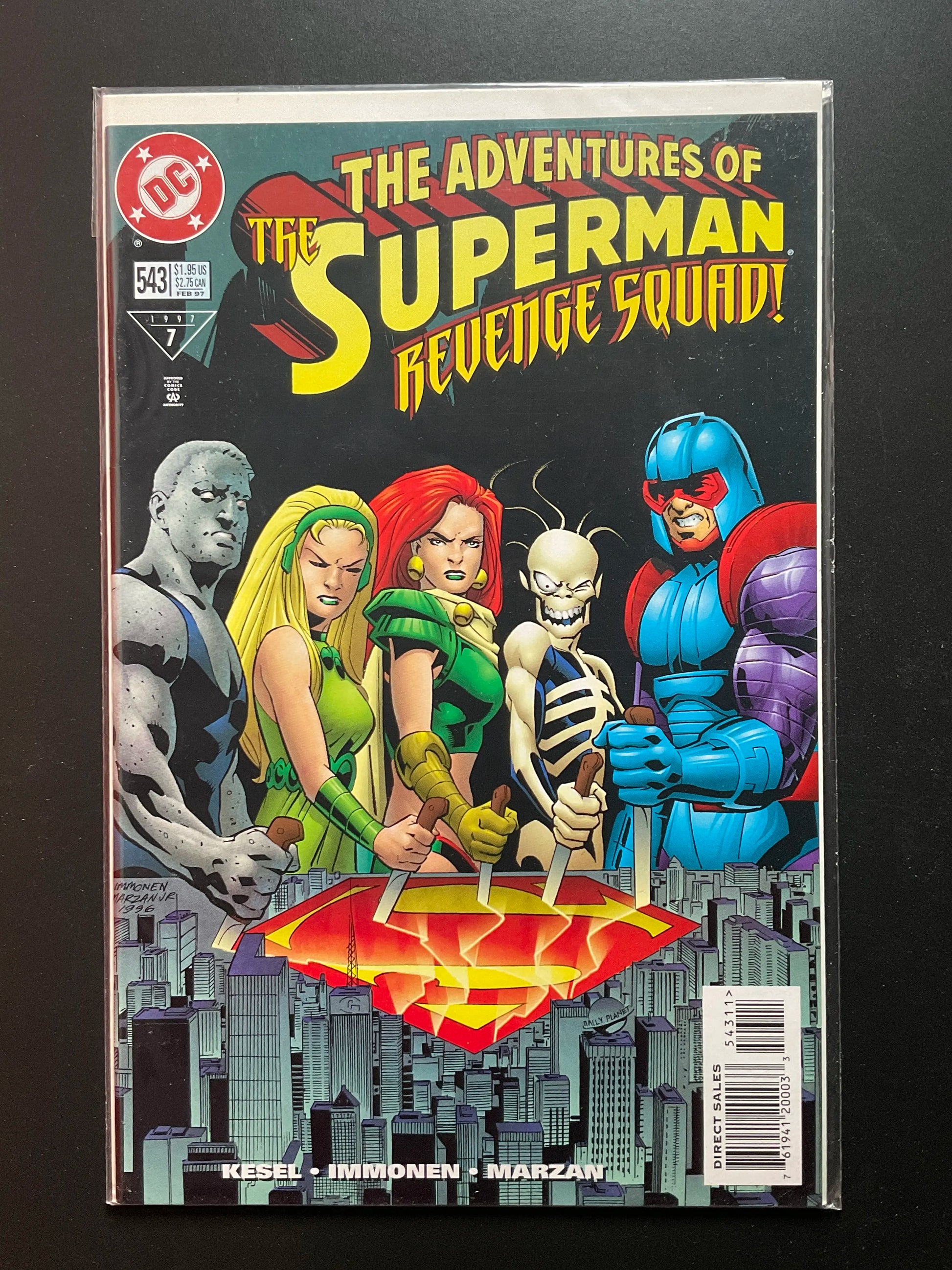 The Adventures of Superman 543 DC Comics 1997 Revenge Squad