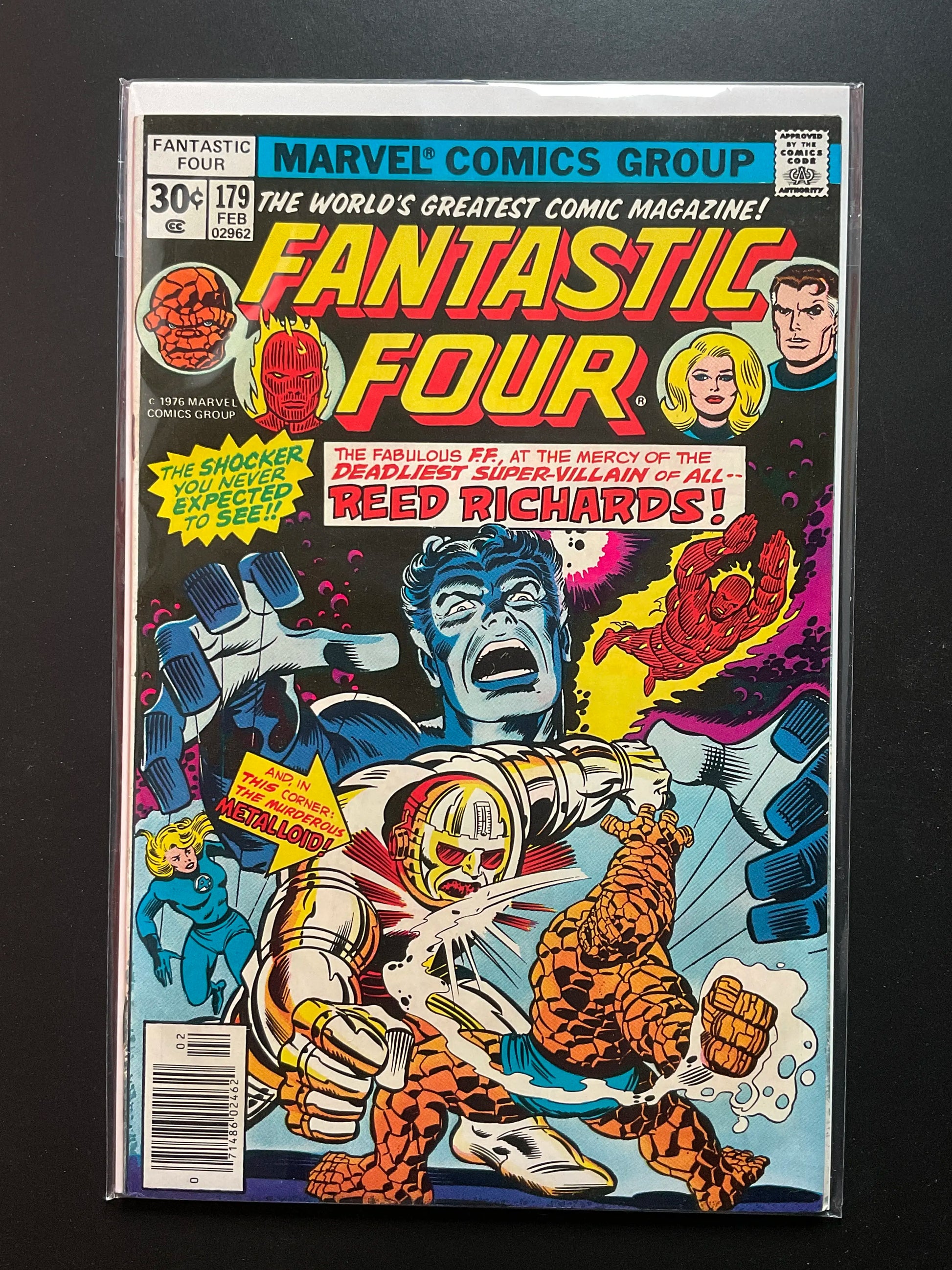 Fantastic Four 179 Marvel Comics 1976 Reed Richards Appearance - A