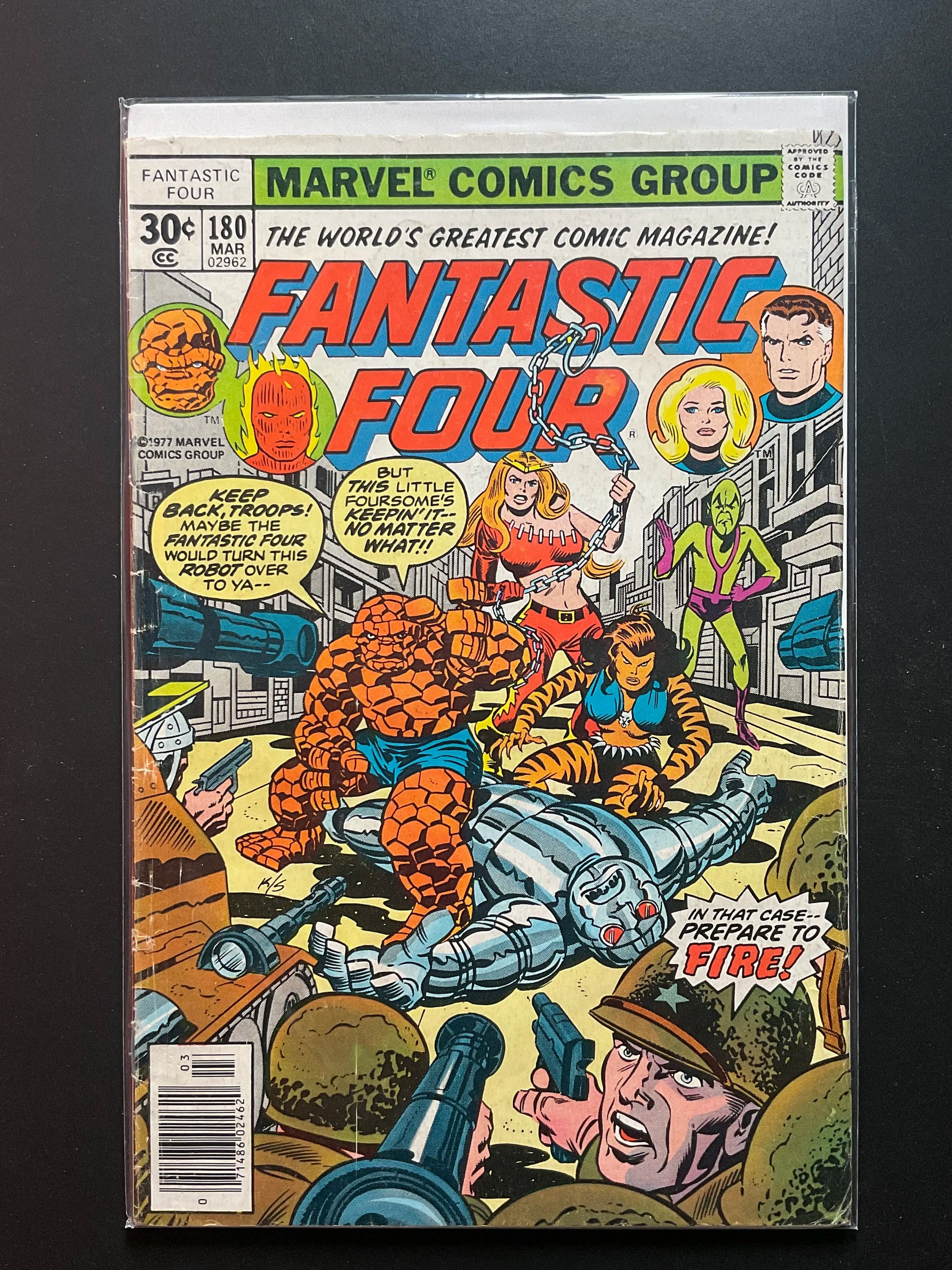 Fantastic Four 180 Marvel Comics March 1977 - B