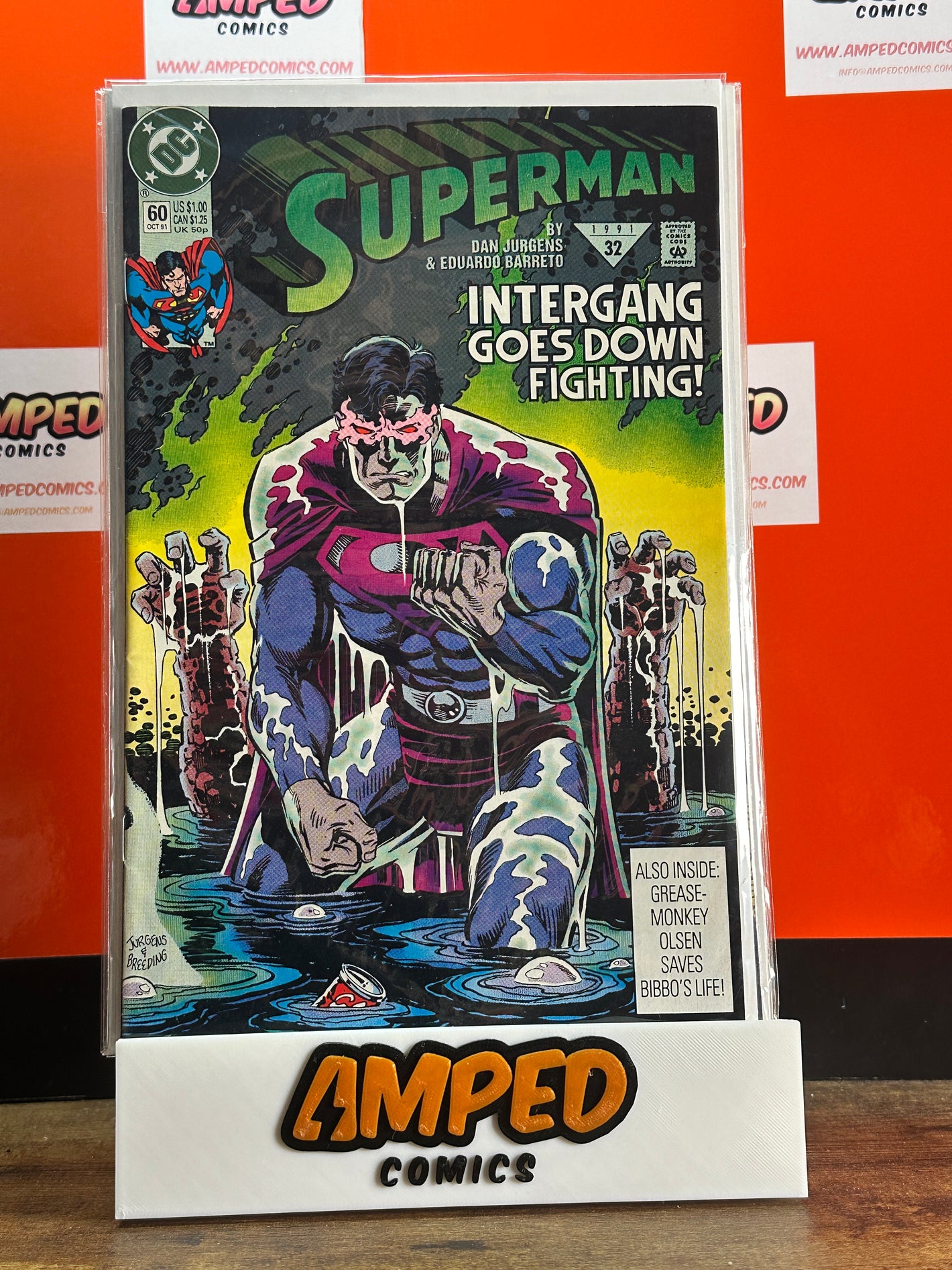 Superman 60 (1991) DC Comics - Intergang Goes Down Fighting