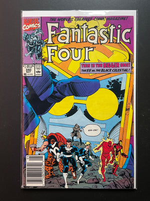 Fantastic Four 349 Marvel Comics May 1991 The FF vs. Black Celestial - A